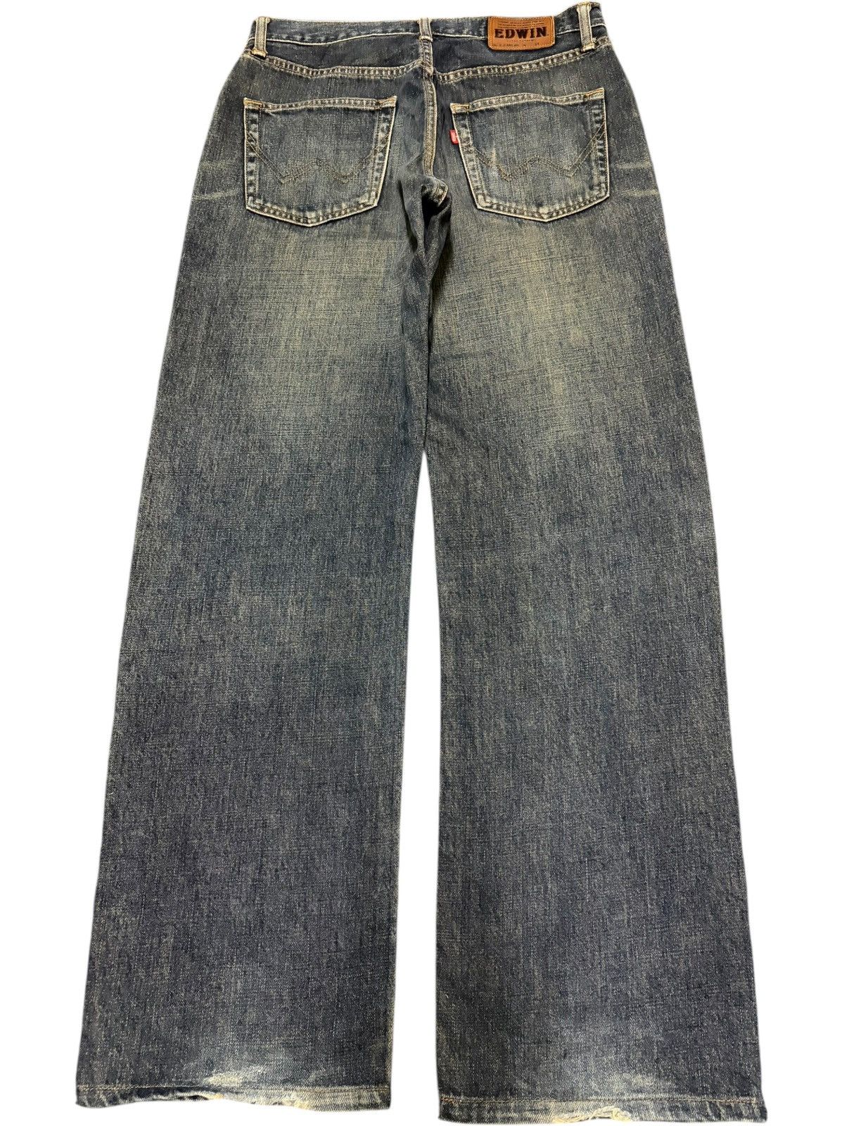 Edwin Vintage Edwin Extreme Mud Wash Distress Loose Jeans Size US 31 - 2 Thumbnail