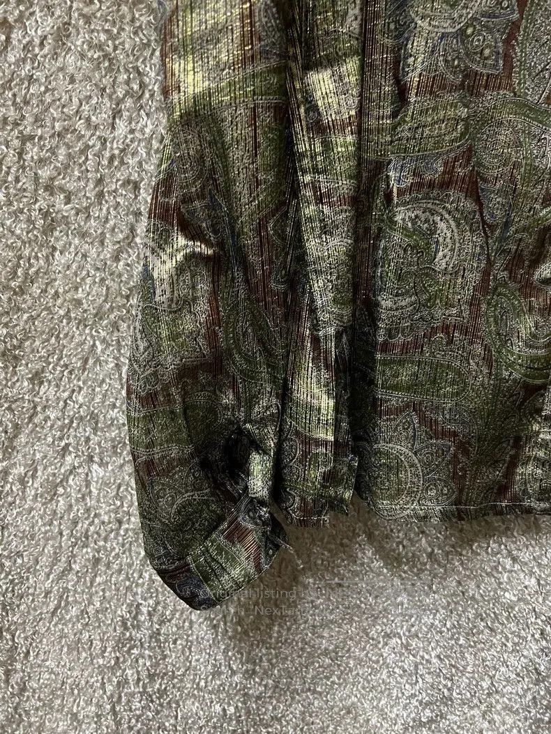 Saint Laurent Paris Saint Laurent Men's Metallic Casual Shirt. Size US S / EU 44-46 / 1 - 2 Thumbnail