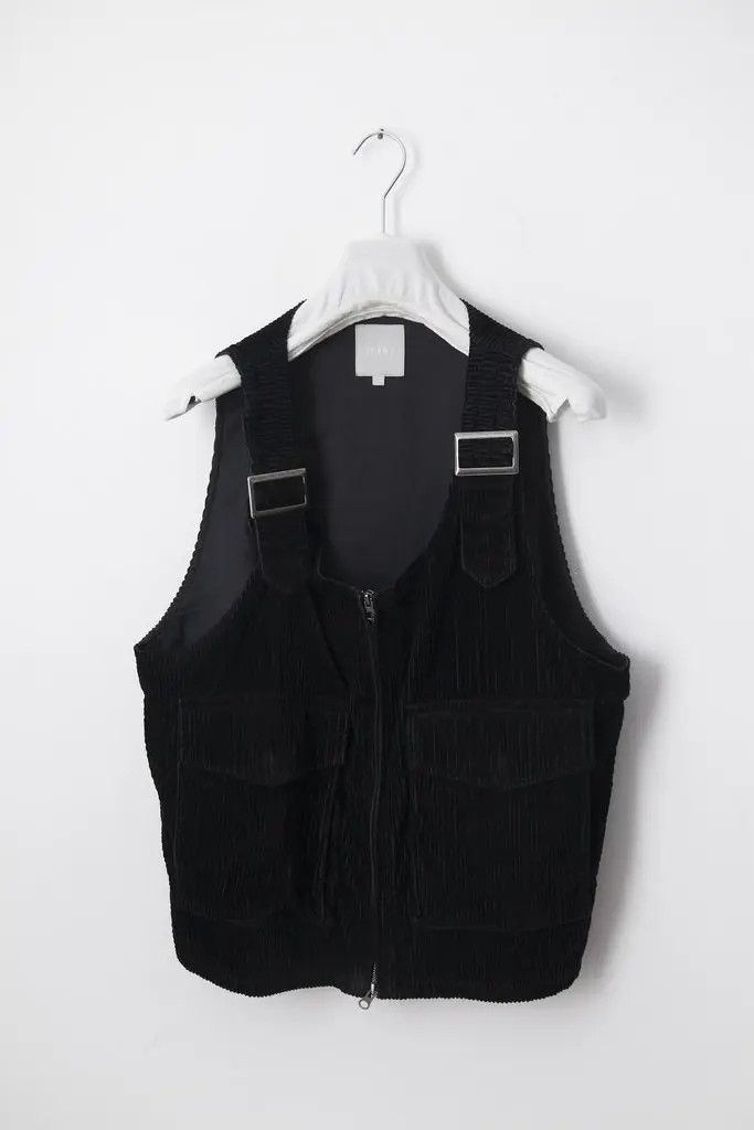 Pre-owned Beams Plus X Givenchy Velvet Cargo Vest In Black