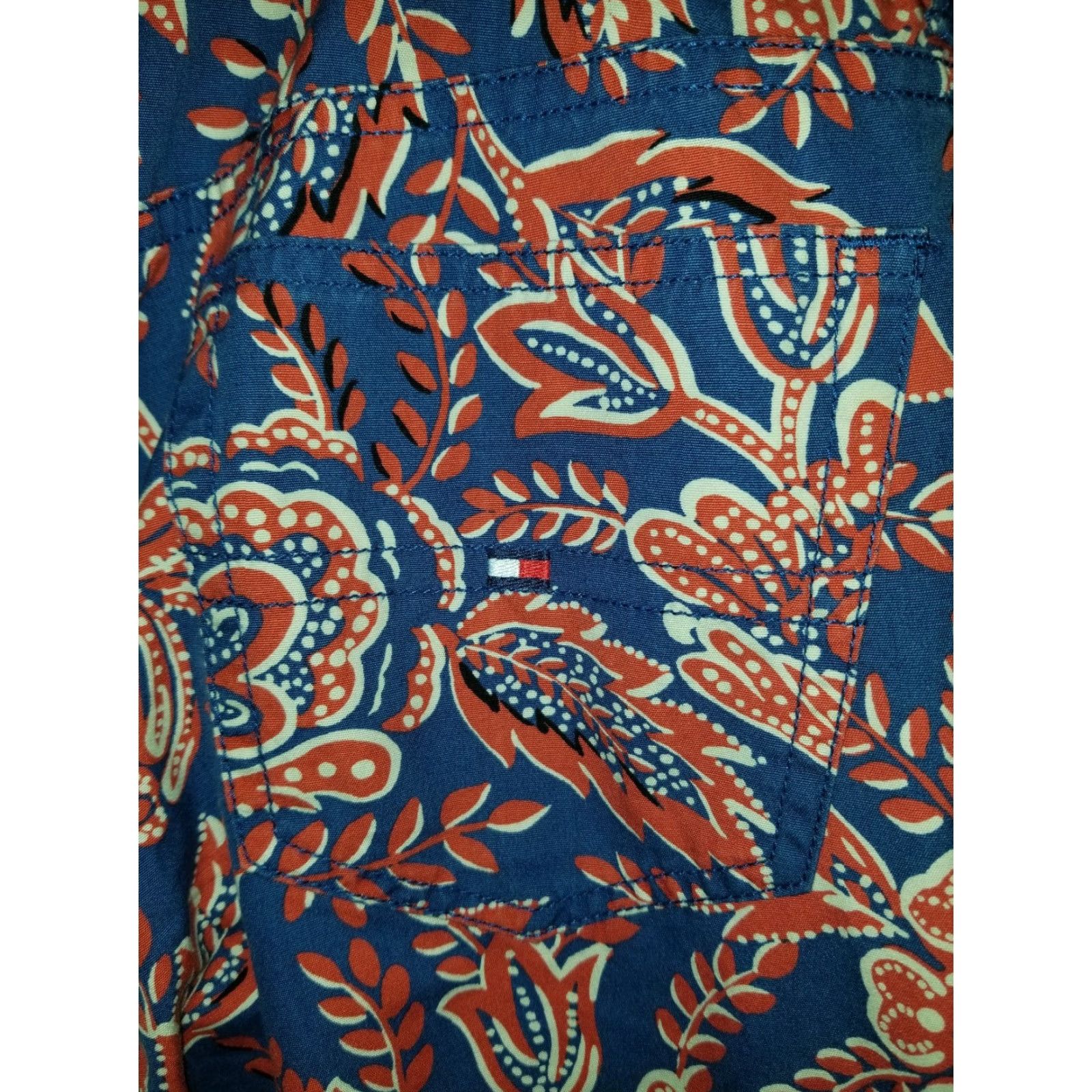 Tommy Hilfiger Tommy Hilfiger Jeans - 00s Floral Paisley Flare Leg Denim, Size 4, Blue, High Rise, Regular, Women's Size 27" / US 4 / IT 40 - 4 Thumbnail
