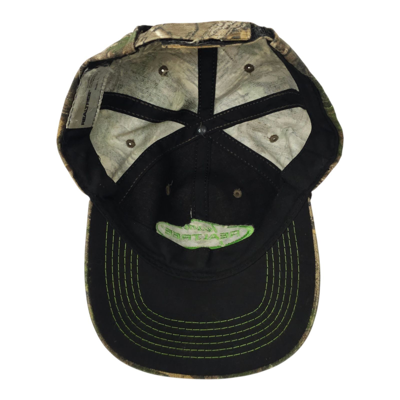 Realtree Team Realtree Camo Hat Strapback Cap Green Embroidered Logo Size ONE SIZE - 5 Thumbnail