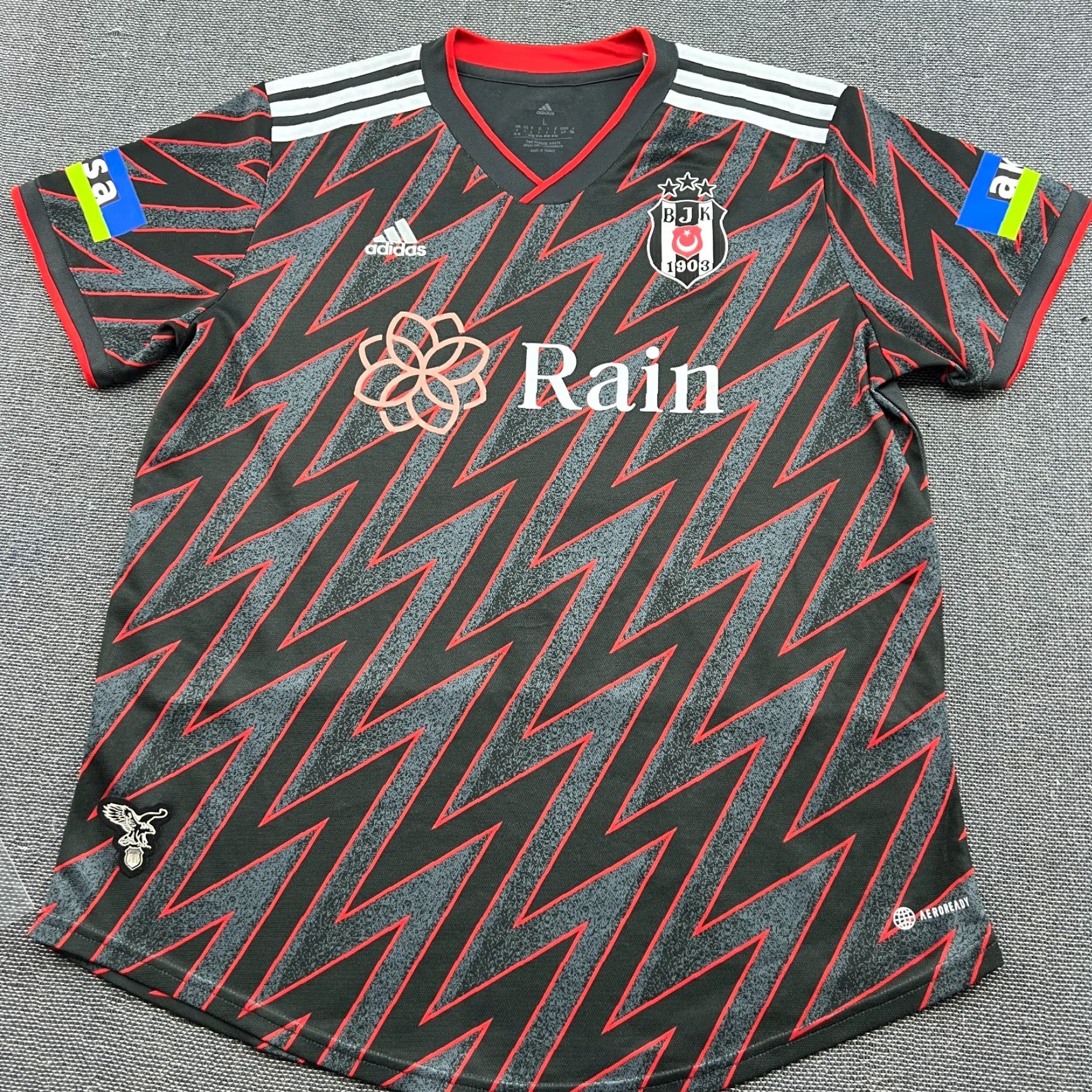 Adidas adidas Besiktas 2022 2023 Third Football Jersey Womens L Dele Alli Multicolor Short Sleeve T-Shirt Jersey Sportswear Mens Womens Girls Boys Size L / US 10 / IT 46 - 3 Thumbnail