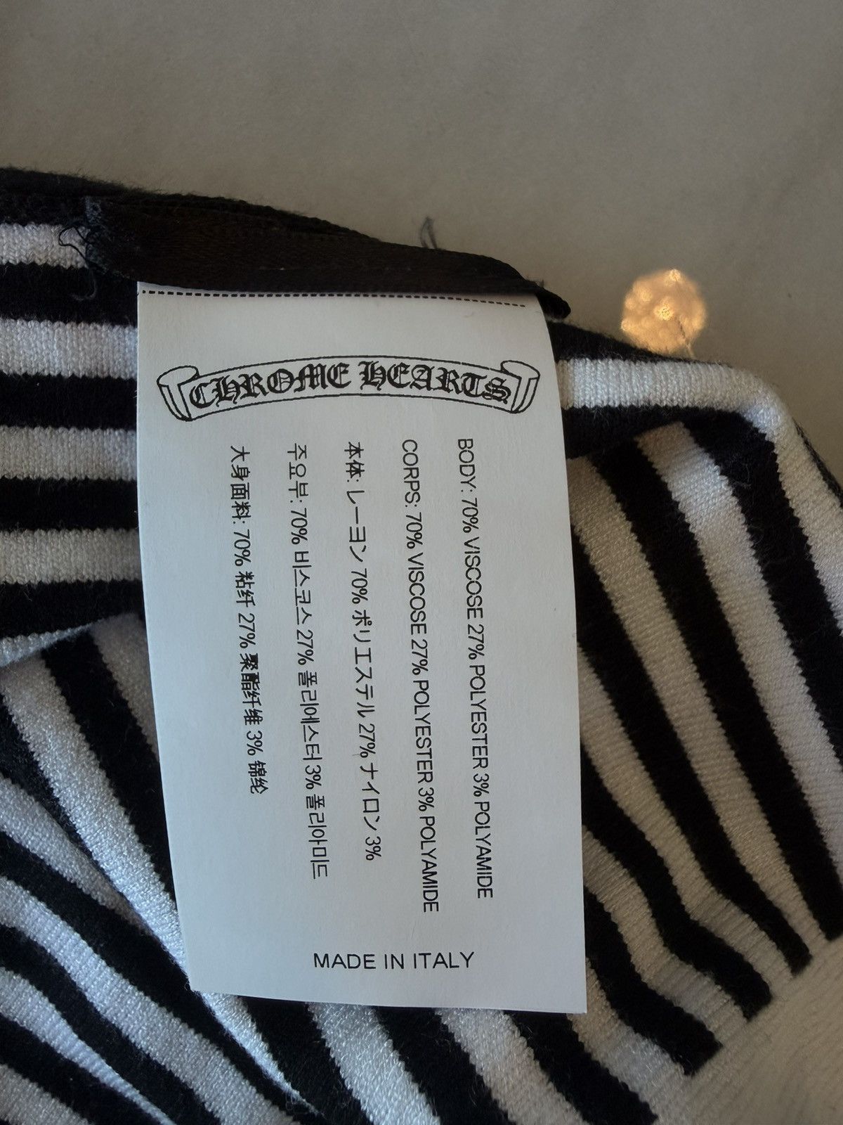 Chrome Hearts Chrome Hearts Striped Cross Stitching Drawstring Shorts Size 27" / US 4 / IT 40 - 9 Thumbnail