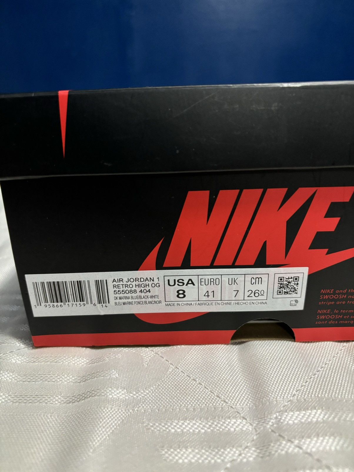 Jordan Brand Air Jordan 1 Retro High OG ‘Dark Marina Blue’ Size US 8 / EU 41 - 7 Thumbnail