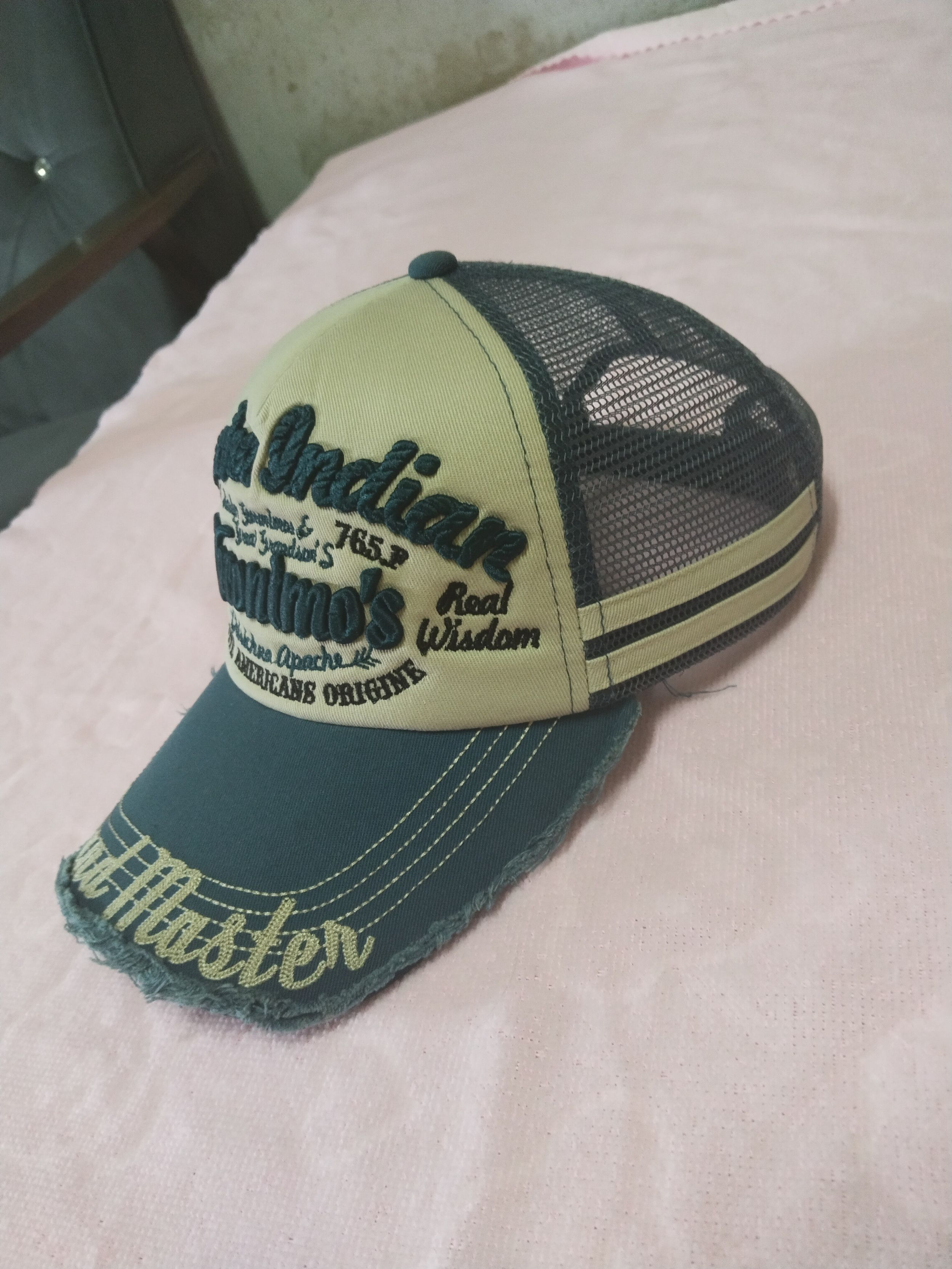 Japanese Brand × Vintage VINTAGE DISTRESSED APACHE INDIAN TRUCKER CAP Size ONE SIZE - 3 Thumbnail