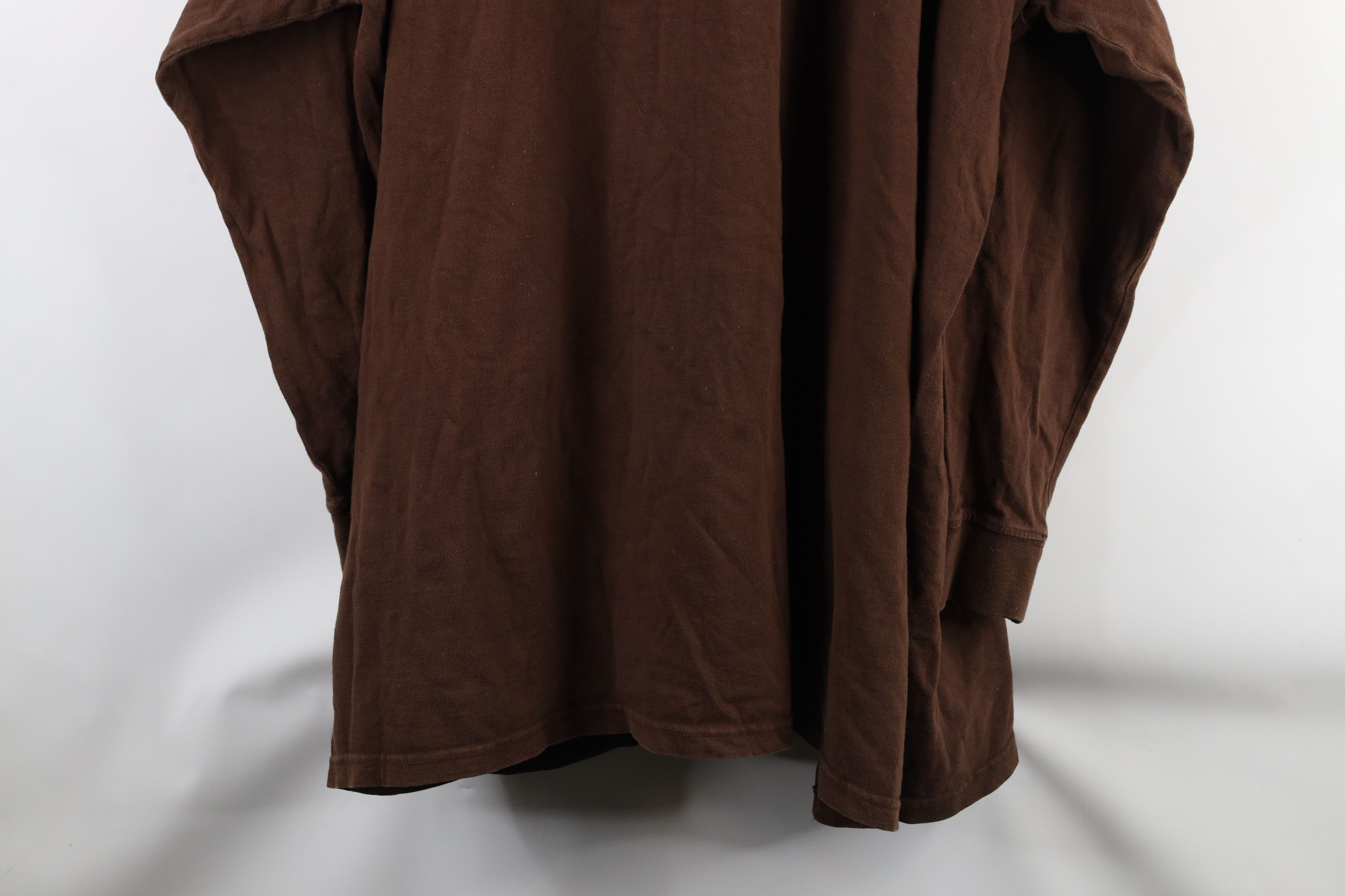 Vintage Vintage 90s Streetwear Long Sleeve T-Shirt Brown Cotton Size US XXL / EU 58 / 5 - 8 Thumbnail