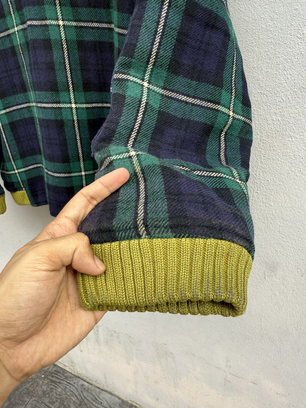 Seditionaries VTG 80s-90s MILKBOY Plaid Boxy Wool Quilted Bomber Jacket Size US L / EU 52-54 / 3 - 20 Thumbnail