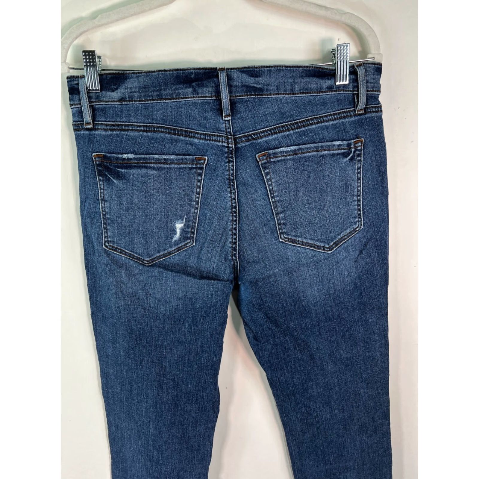 Loft Loft Ann Taylor Made & Loved Womens Modern Straight Jeans 29/8 Blue 34X28 Size 29" - 6 Thumbnail