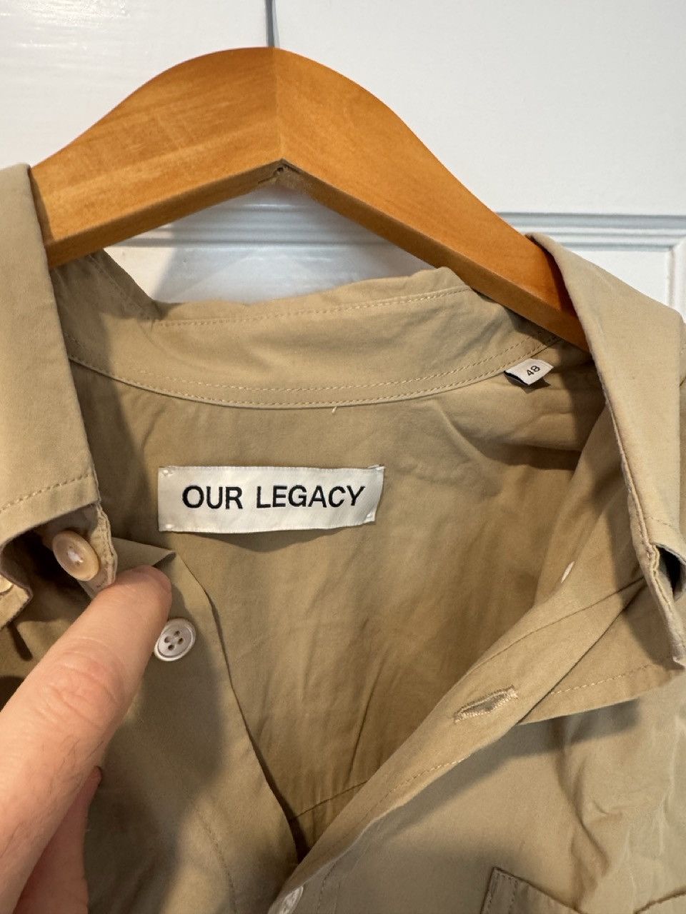 Our Legacy Khaki Shirt Size US L / EU 52-54 / 3 - 4 Thumbnail