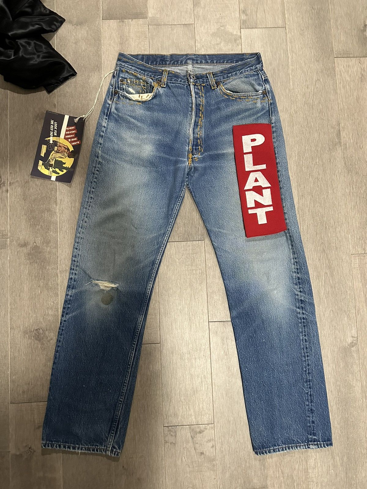 image of Cactus Plant Flea Market x Denim Tears X Levi in Blue, Men's (Size 34)