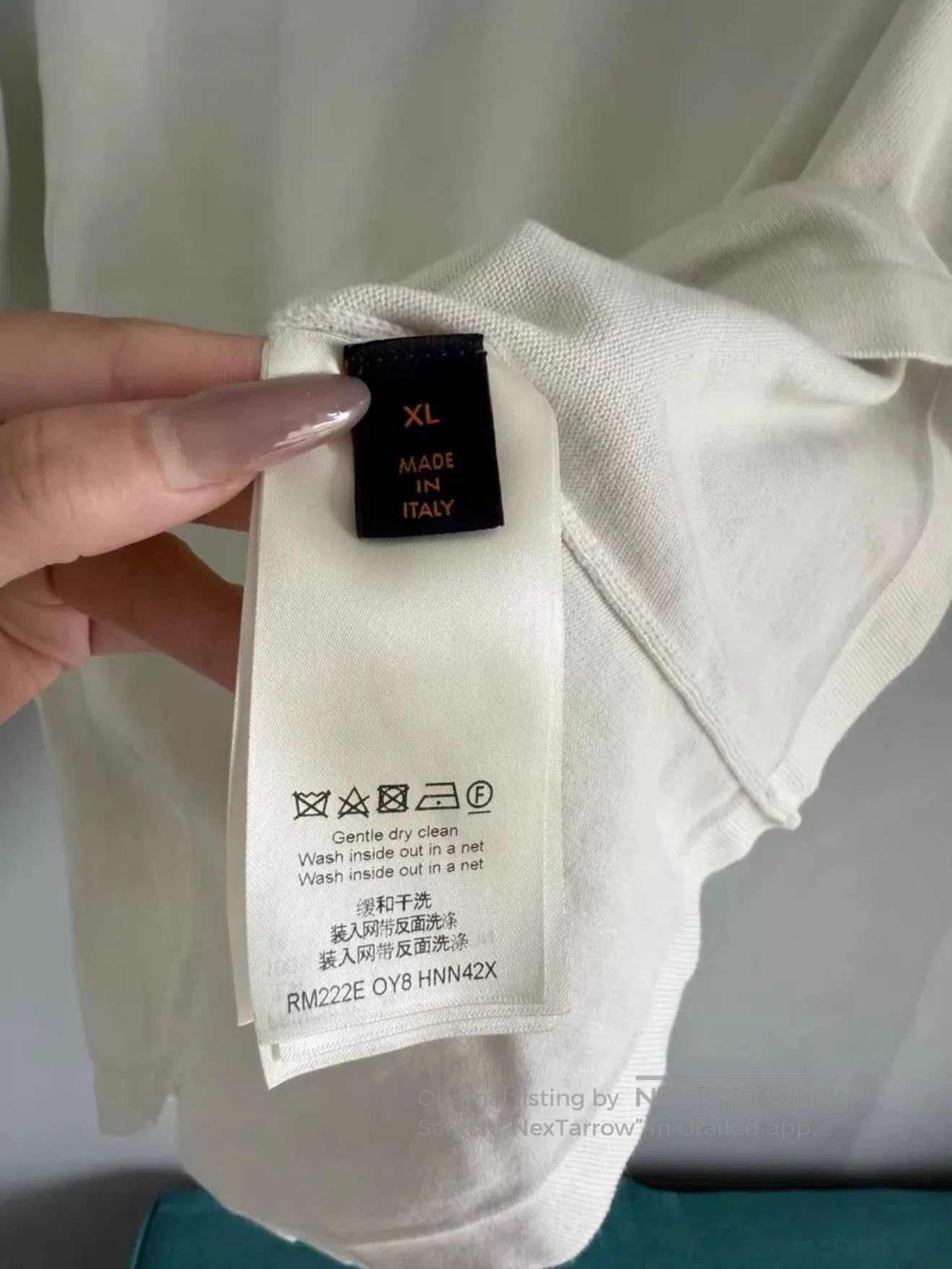 Louis Vuitton Louis Vuitton White Embroidered Knit XL. Size US XL / EU 56 / 4 - 4 Thumbnail