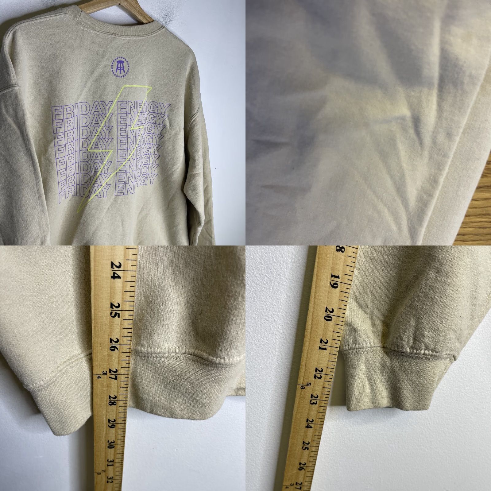 Gildan Barstool Sports Crewneck Sweatshirt Adult Large Chicks in The Office Too Bad Beige Cotton Blend Knit Logo Barstool Sports Crewneck Sweatshirt USA? Size US L / EU 52-54 / 3 - 8 Thumbnail
