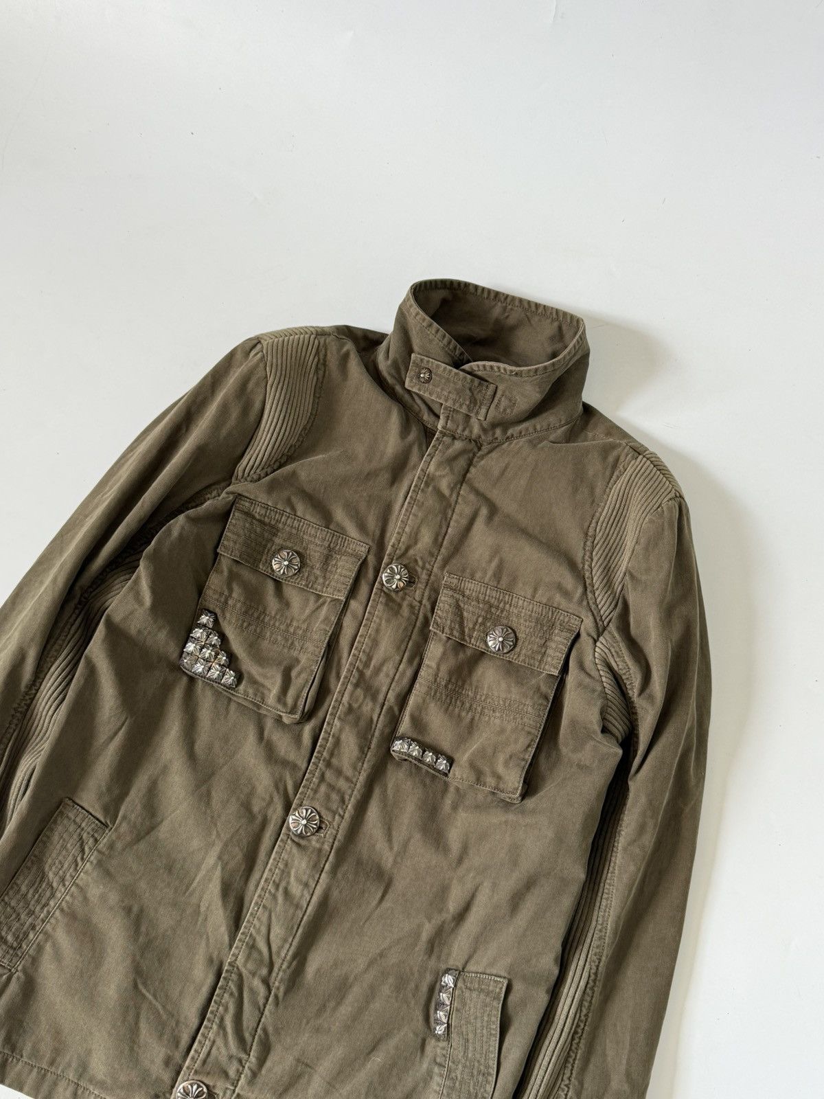 Chrome Hearts Chrome Hearts Cherry Bomb Navy Green Military Jacket Size US M / EU 48-50 / 2 - 4 Thumbnail