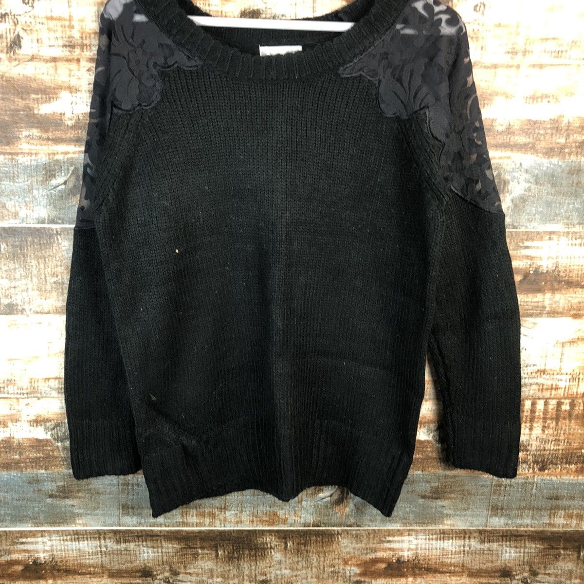 Homespun Knitwear × Japanese Brand × Vintage Philler Black vintage Knitwear #A1295 Size L / US 10 / IT 46 - 6 Thumbnail