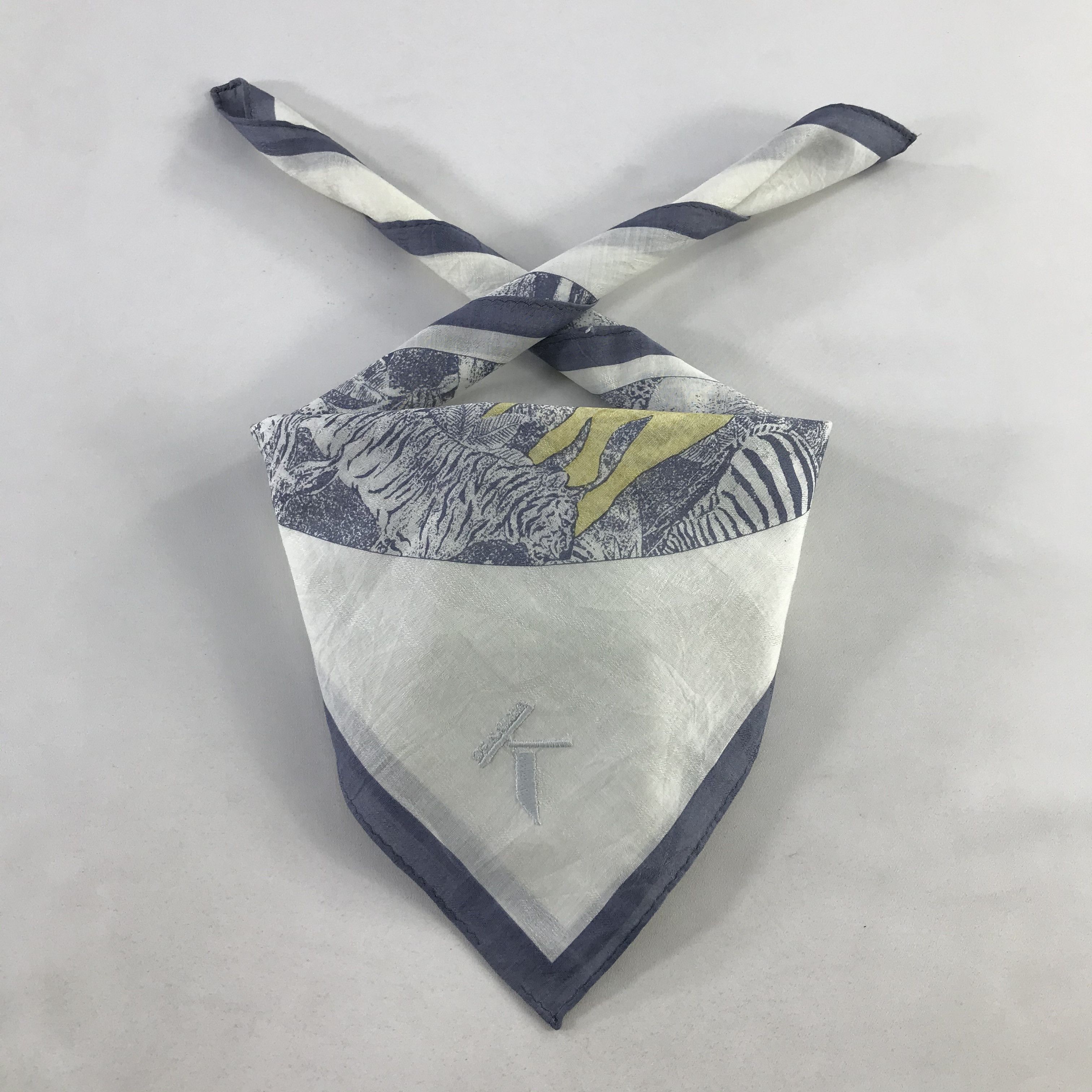 Krizia Uomo × Vintage Krizia Uomo Bandana / Handkerchief / Neckerchief - S1070 Size ONE SIZE - 3 Thumbnail