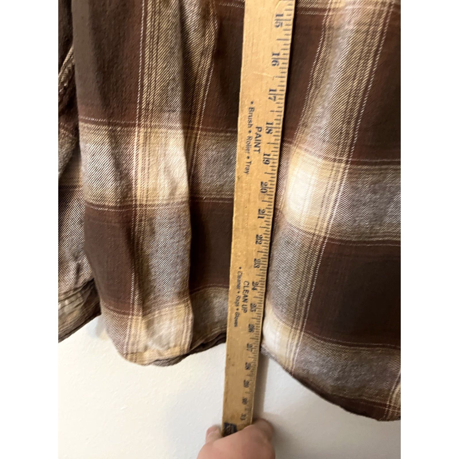 Pacsun Pacsun Brown Plaid Long Sleeve Button Up Men's XL Shirt Size US XL / EU 56 / 4 - 5 Thumbnail