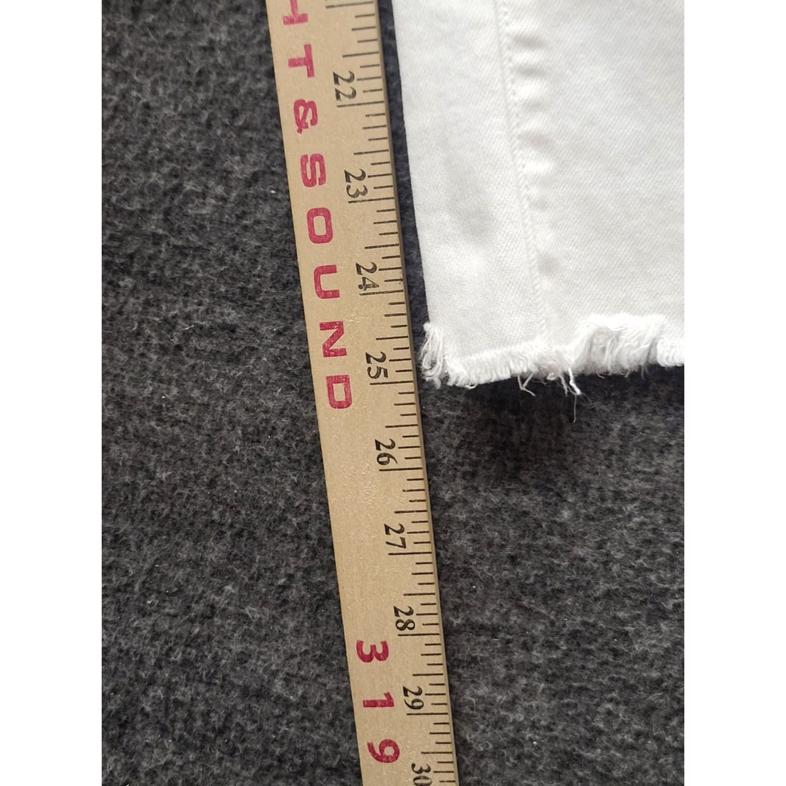 American Eagle Outfitters VINTAGE American Eagle Jeggings Womens 6 27x25 Regular Hi Rise Ankle Cropped White Denim, Cord, Stretch Womens Size 28" / US 6 / IT 42 - 5 Thumbnail