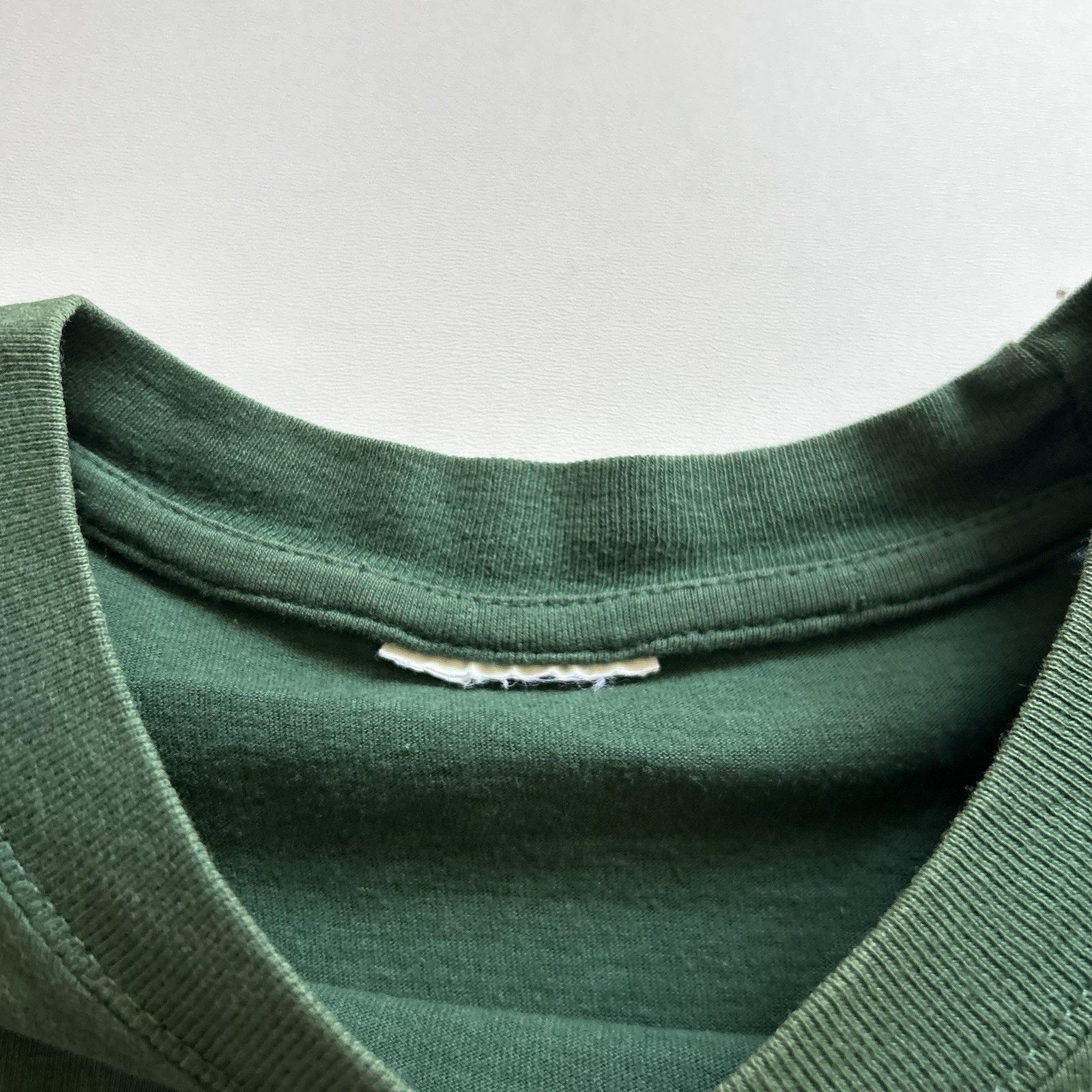 Vintage Vintage Y2K Faded Green Blank Basic T Shirt Large Boxy Rare Size US L / EU 52-54 / 3 - 6 Thumbnail