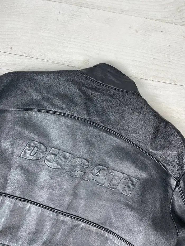 Puma Puma Ducati Leather Jacket Big Logo Racing Moto Bike Y2K Size US M / EU 48-50 / 2 - 2 Thumbnail