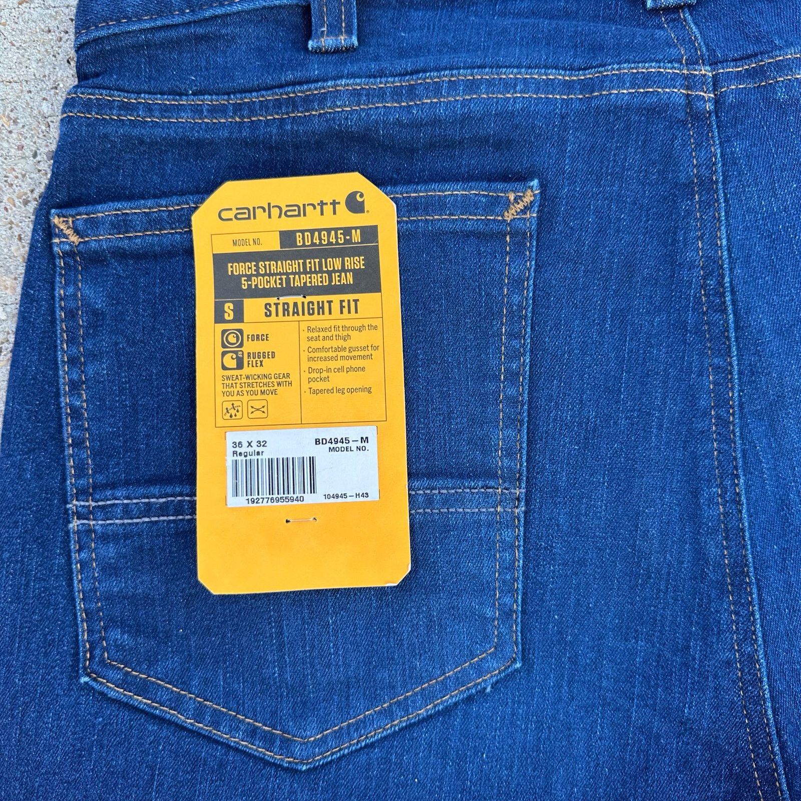 Carhartt NWT MEN CARHARTT STRAIGHT LEG FIT JEANS SIZE 36 X 32 Size US 36 / EU 52 - 5 Thumbnail