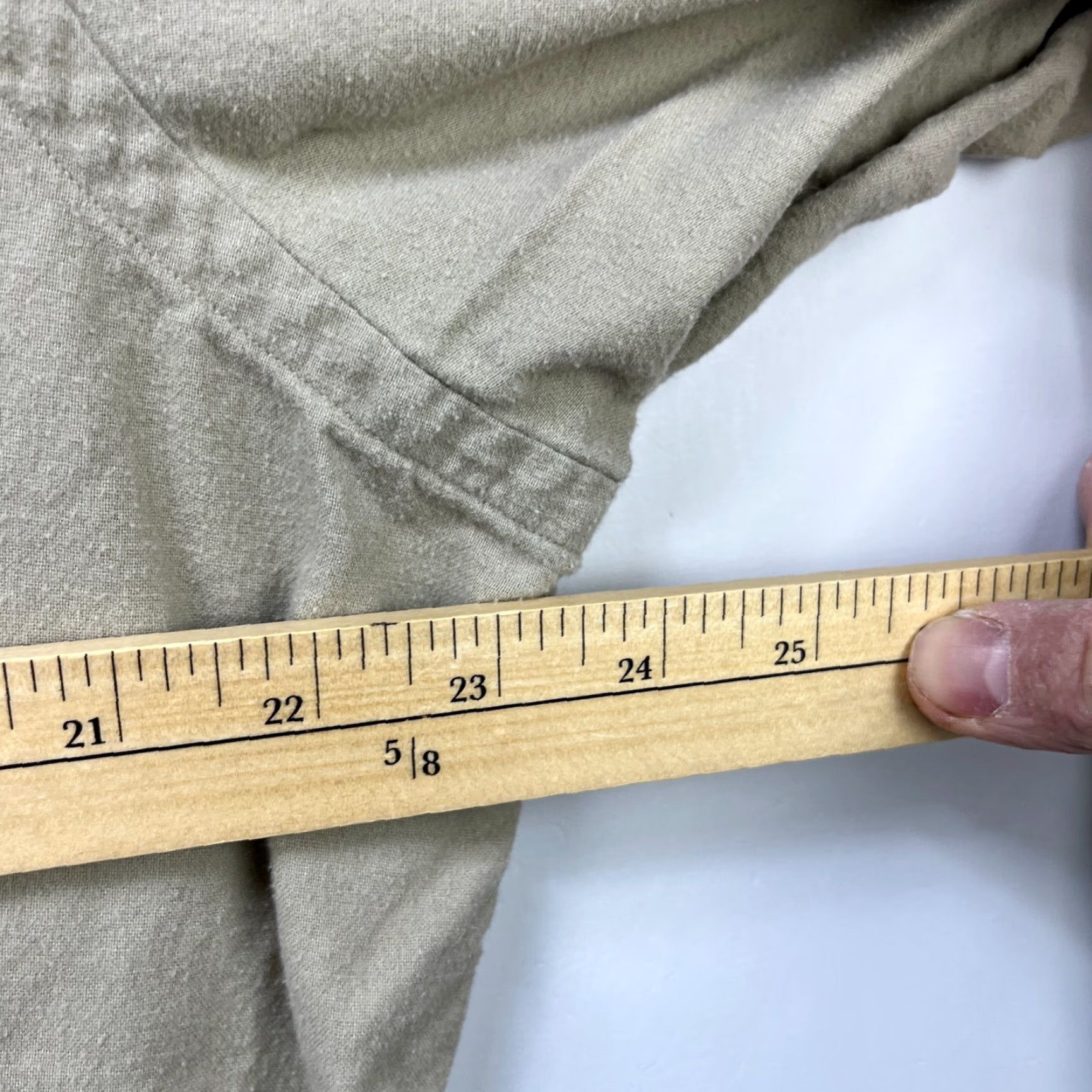 Polo Ralph Lauren VINTAGE Polo Ralph Lauren Button-Up Long Sleeve Shirt Beige XL 90s Corduroy Mens Pony Blake Size US XL / EU 56 / 4 - 7 Thumbnail