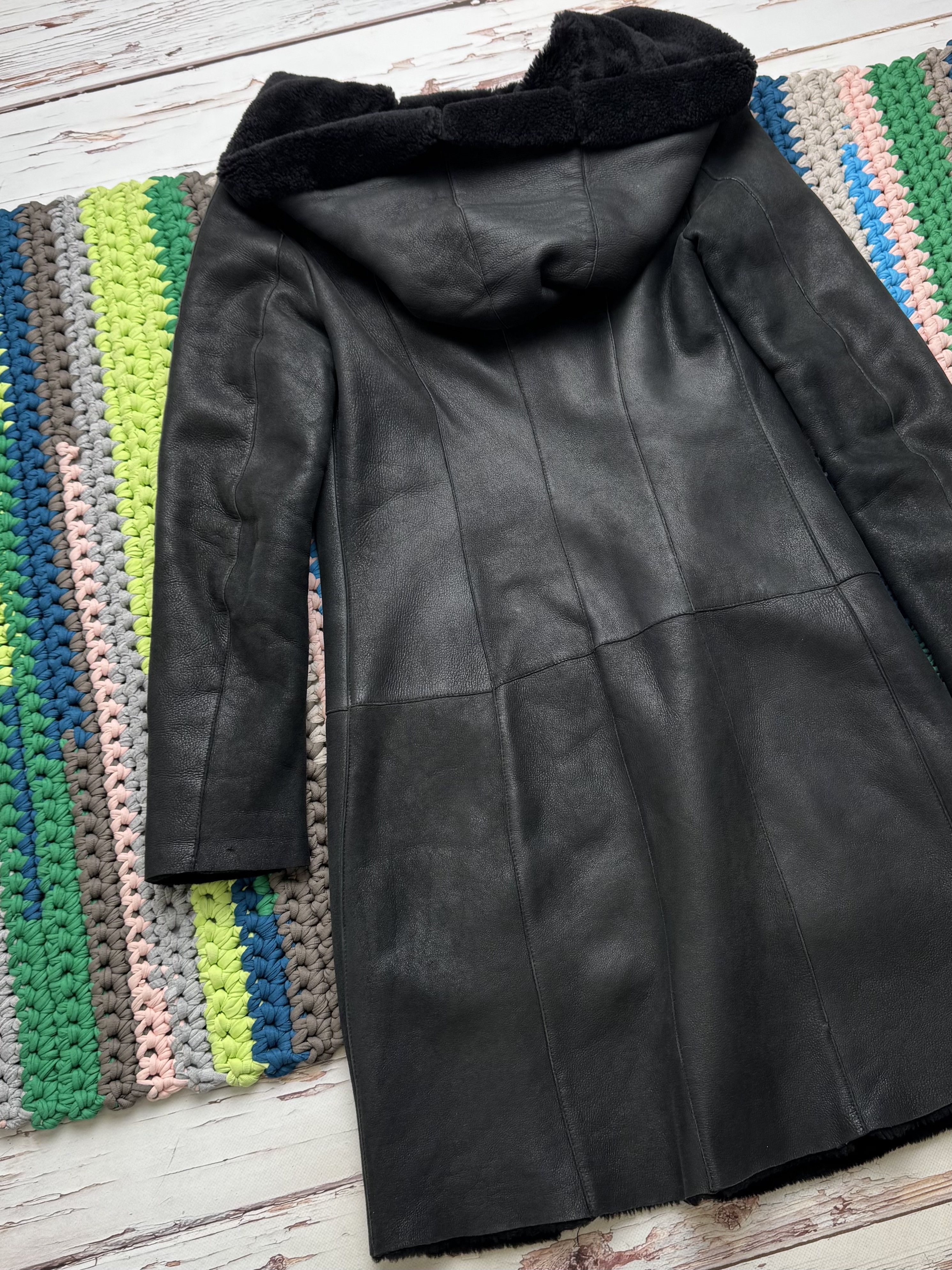 Japanese Brand Vintage Real Sheepskin Hooded Coat (ET1)(D15) Size M / US 6-8 / IT 42-44 - 10 Thumbnail