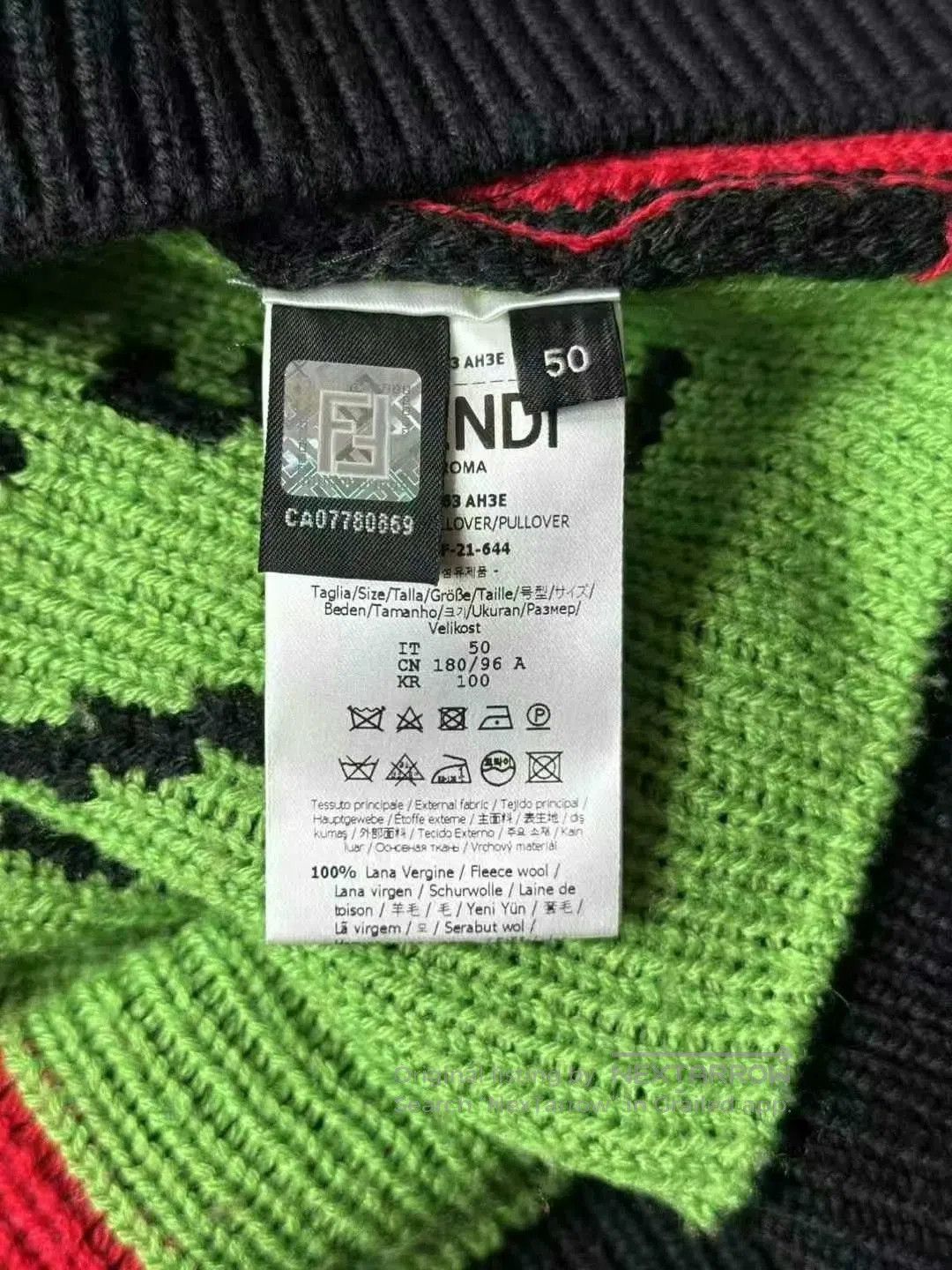 Fendi fendi colorful knit sweater for stylish wear. Size US XXL / EU 58 / 5 - 4 Thumbnail