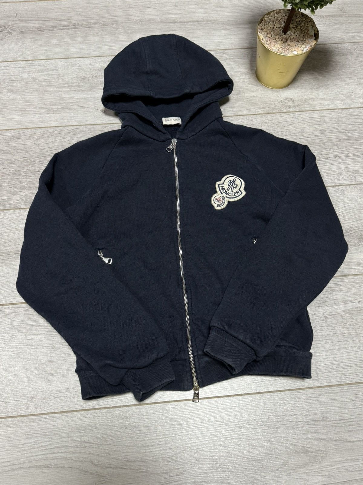 Moncler Moncler double big logo zip hoodie Size US S / EU 44-46 / 1 - 8 Thumbnail
