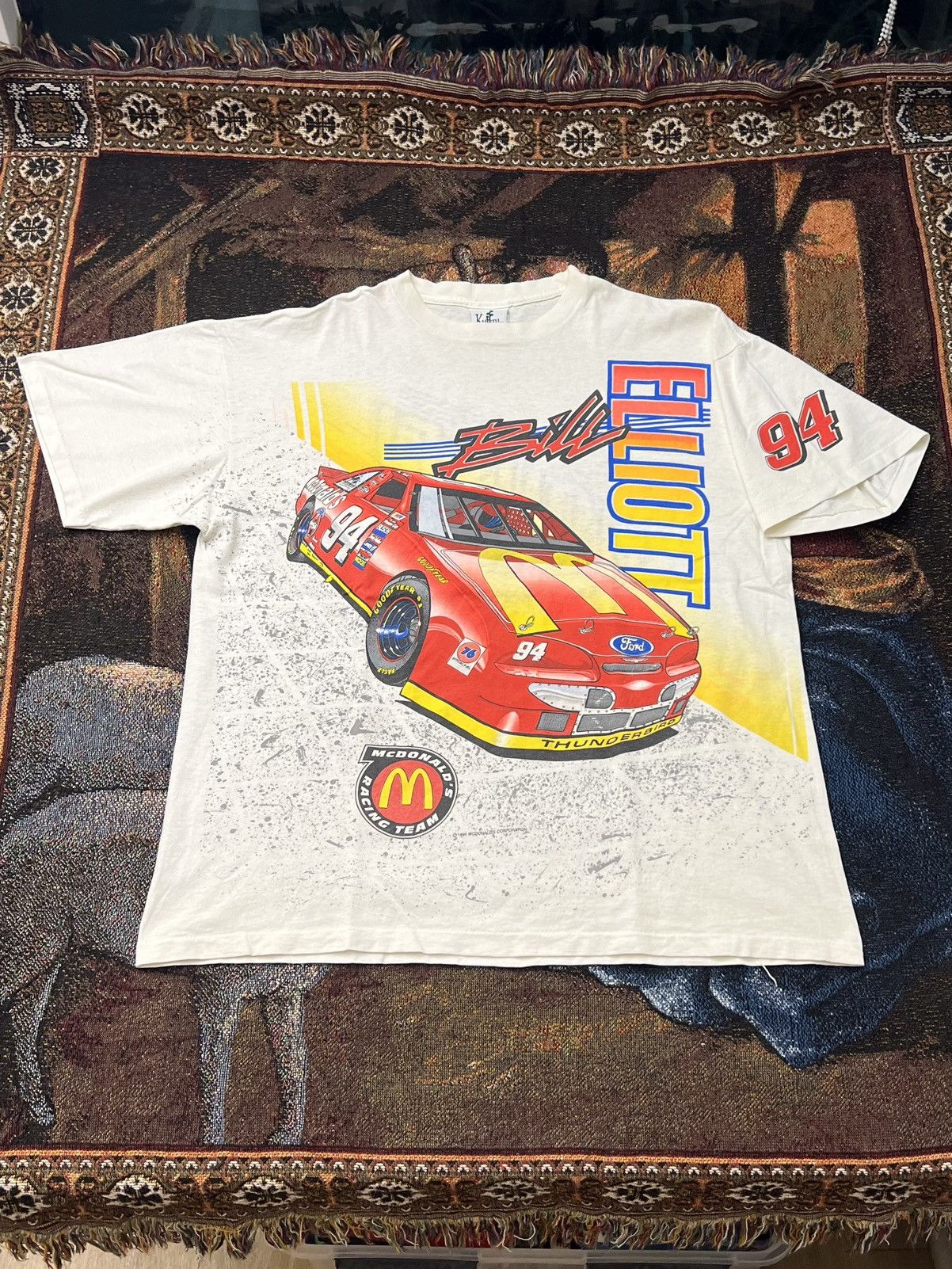 NASCAR Vintage NASCAR Bill Elliott McDonalds AOP Tee Size US XL / EU 56 / 4 - 2 Thumbnail