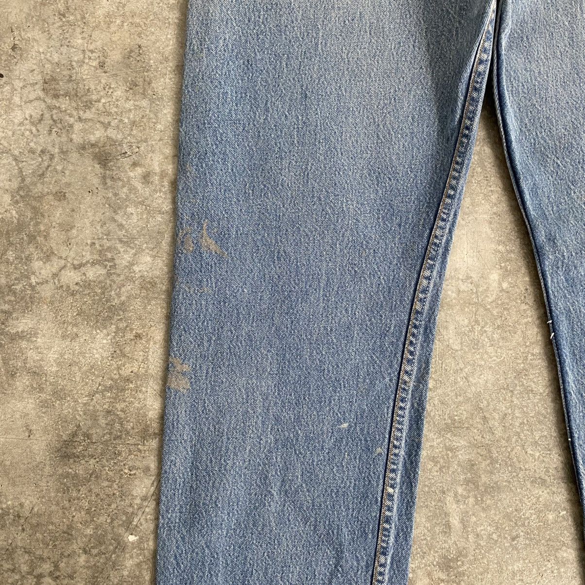 Levi's Vintage 1996 Levis 501 Faded Stonewashed Blue Denim Jeans Size US 35 - 15 Thumbnail