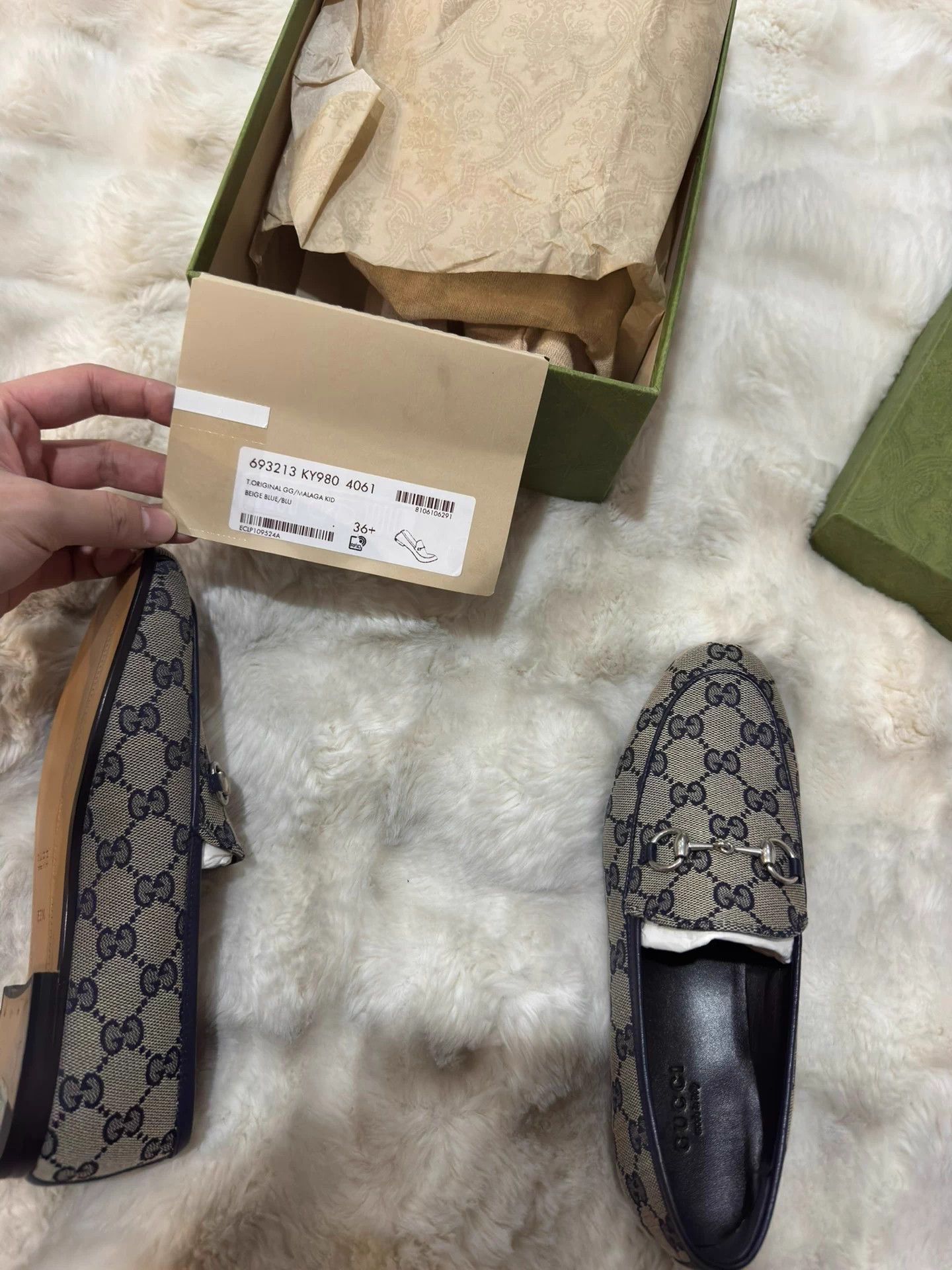Gucci Gucci Women's New All Over Print Loafers 36.5 EU Size US 6.5 / IT 36.5 - 8 Thumbnail