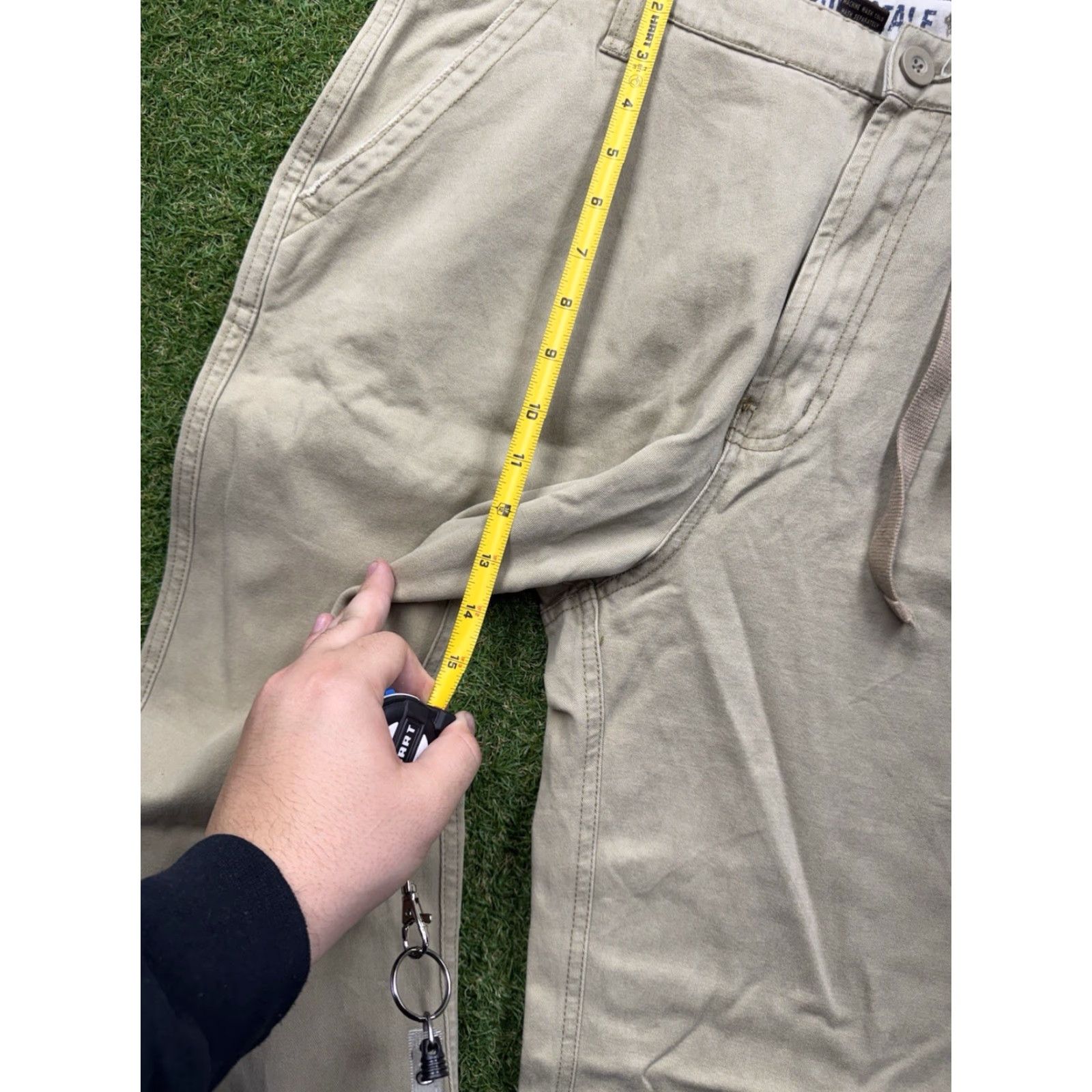 Vintage VINTAGE Aeropostale Chino Pants Mens 36x32 Tan Khaki NWT Cargo Pocket Straight Casual Beige Cotton Regular Pants Mens Size US 36 / EU 52 - 6 Thumbnail