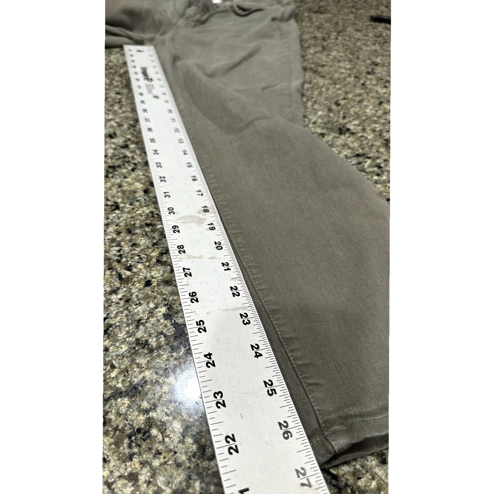 Paige PAIGE Hoxton Ankle Jeans 32 Green Stretch Skinny Pants Mid Rise Utility Slim Denim Size 24" / US 00 / IT 34 - 7 Thumbnail