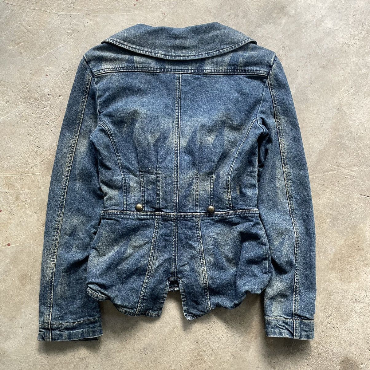 Le Grande Bleu (L.G.B.) Grail🔥 Diesel Archive Denim Crop Punk Lgb Style Women Jacket Size XS / US 0-2 / IT 36-38 - 14 Thumbnail