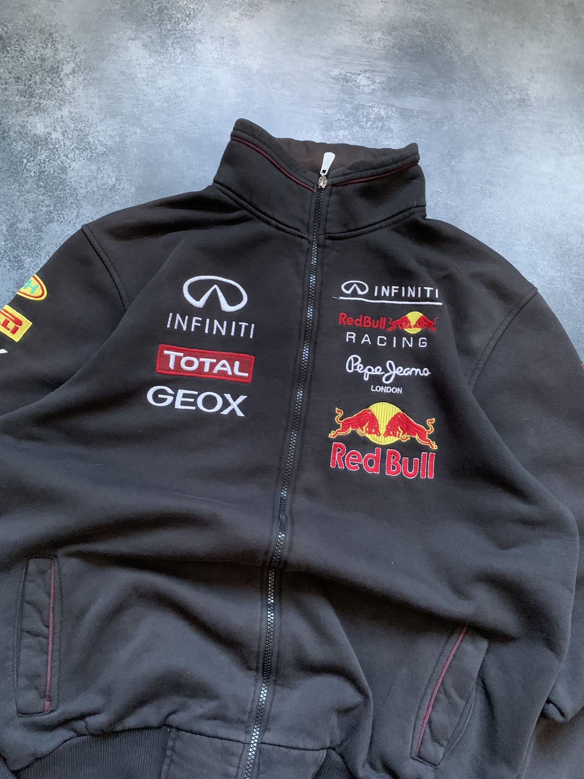 Red Bull × Vintage Vintage Red Bull Racing Zip Up Sweatshirt y2k Size US XL / EU 56 / 4 - 4 Thumbnail