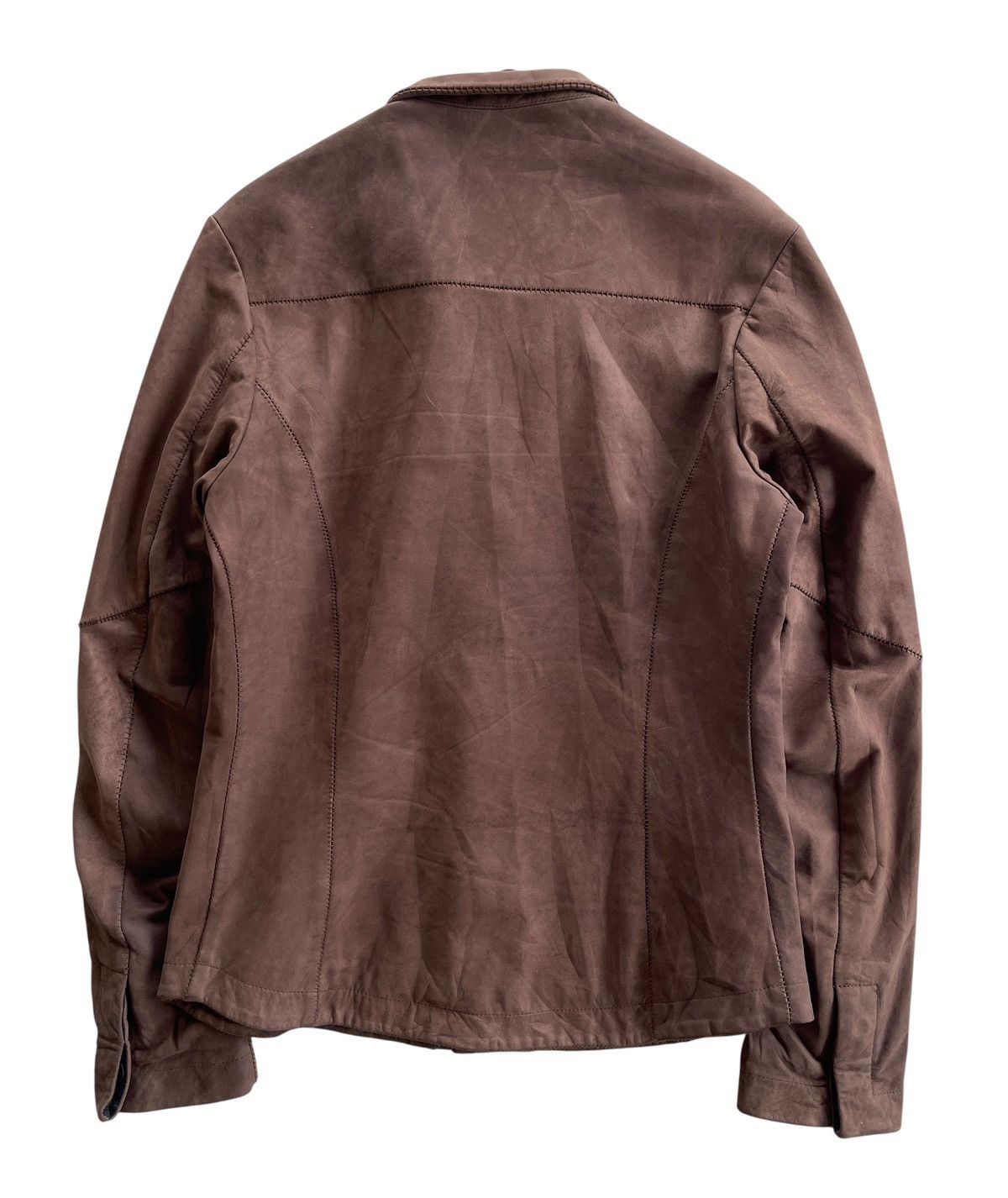 10sei0otto 10Sei0Otto Scar Stitch Cow Leather Avantgarde Jacket Size US S / EU 44-46 / 1 - 2 Thumbnail