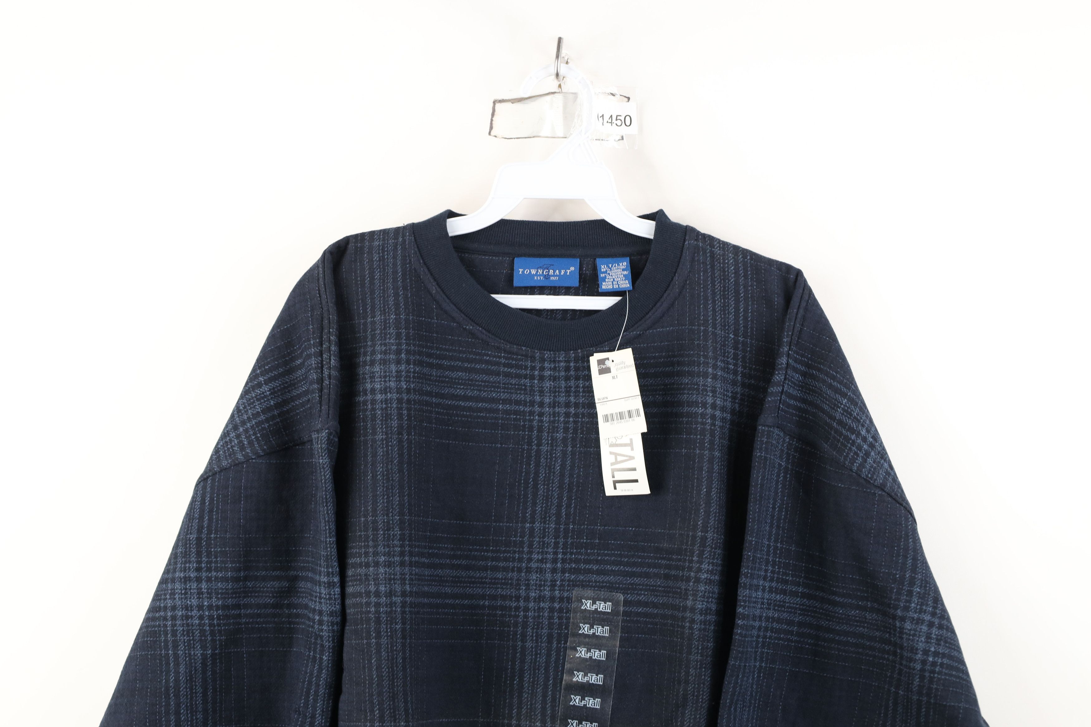 Vintage Deadstock Vintage 90s Streetwear Crewneck Sweatshirt Blue Size US XL / EU 56 / 4 - 2 Thumbnail