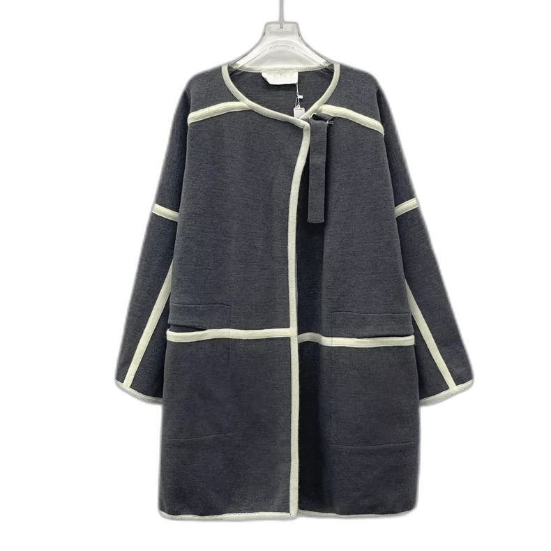 Chloe Gray Wool Long Sleeve Cape Coat XS Size US XS / EU 42 / 0 - 1 Thumbnail