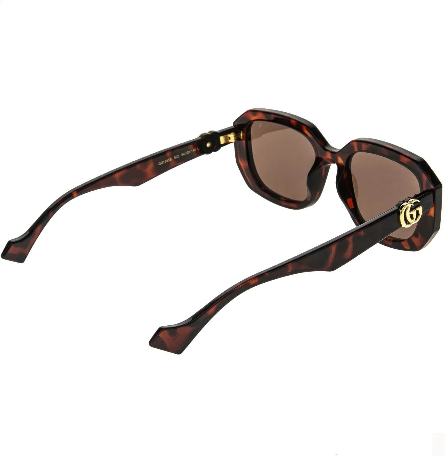 Gucci GUCCI 1535 Brown Geometric Gg1535S Runway Sunglasses 002 Size ONE SIZE - 2 Thumbnail