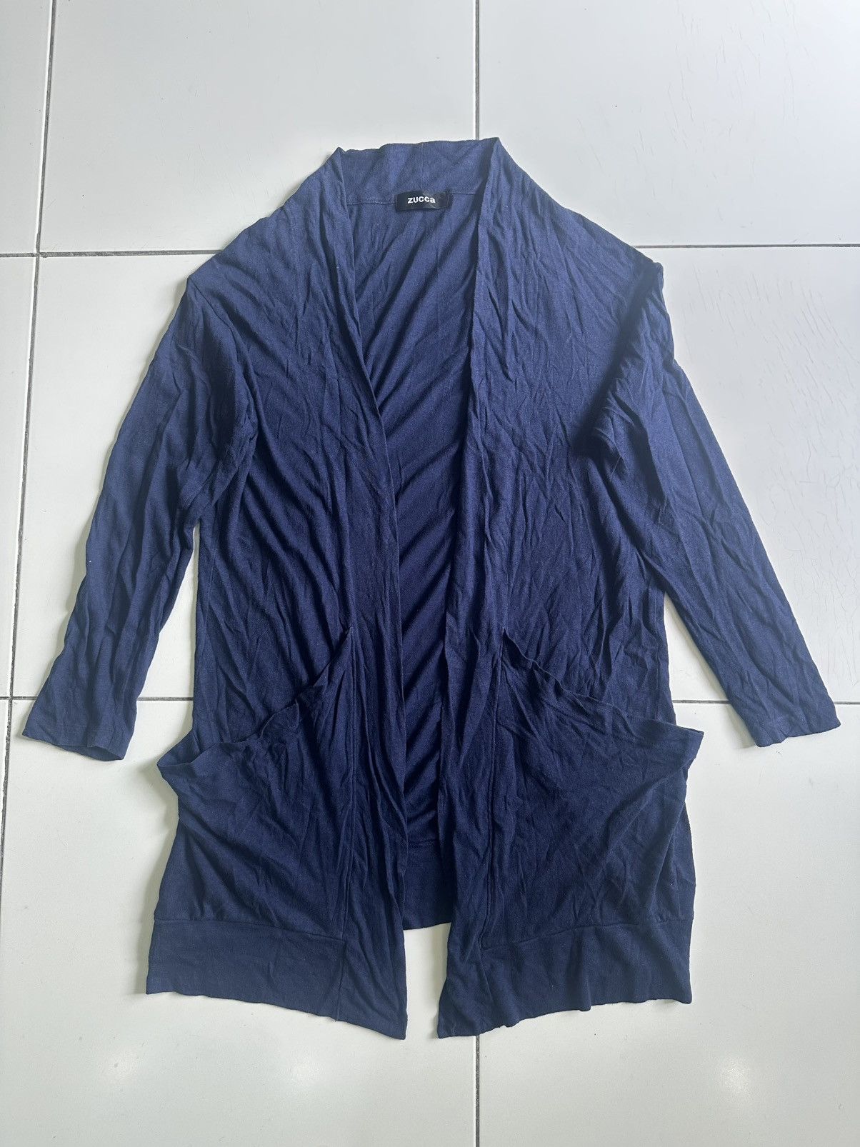 Zucca Vintage cabane de Zucca Dark blue cardigan long jackets Size US M / EU 48-50 / 2 - 1 Thumbnail