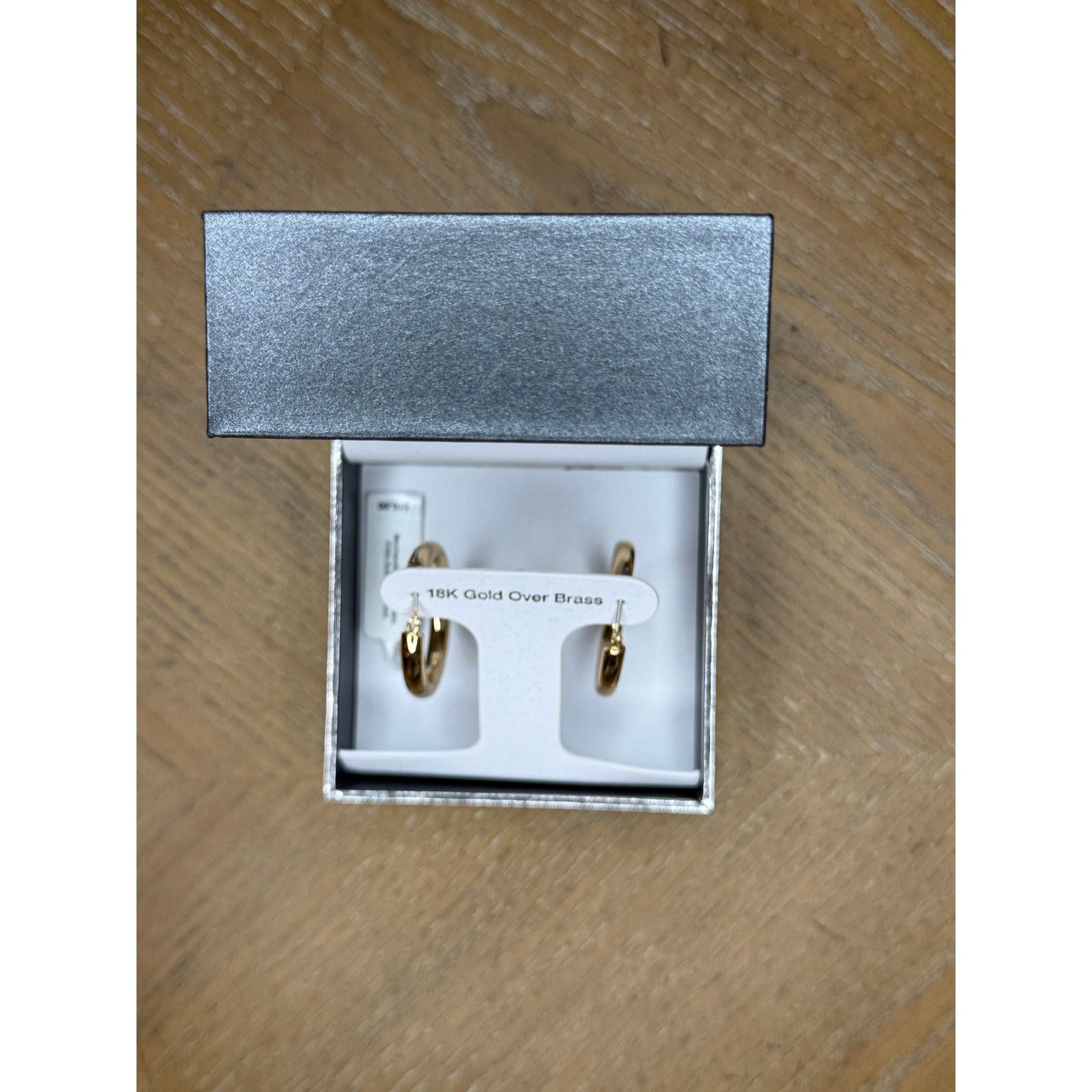 Other And Now This 18K Gold Over Brass Hoop Earrings Size ONE SIZE - 4 Thumbnail