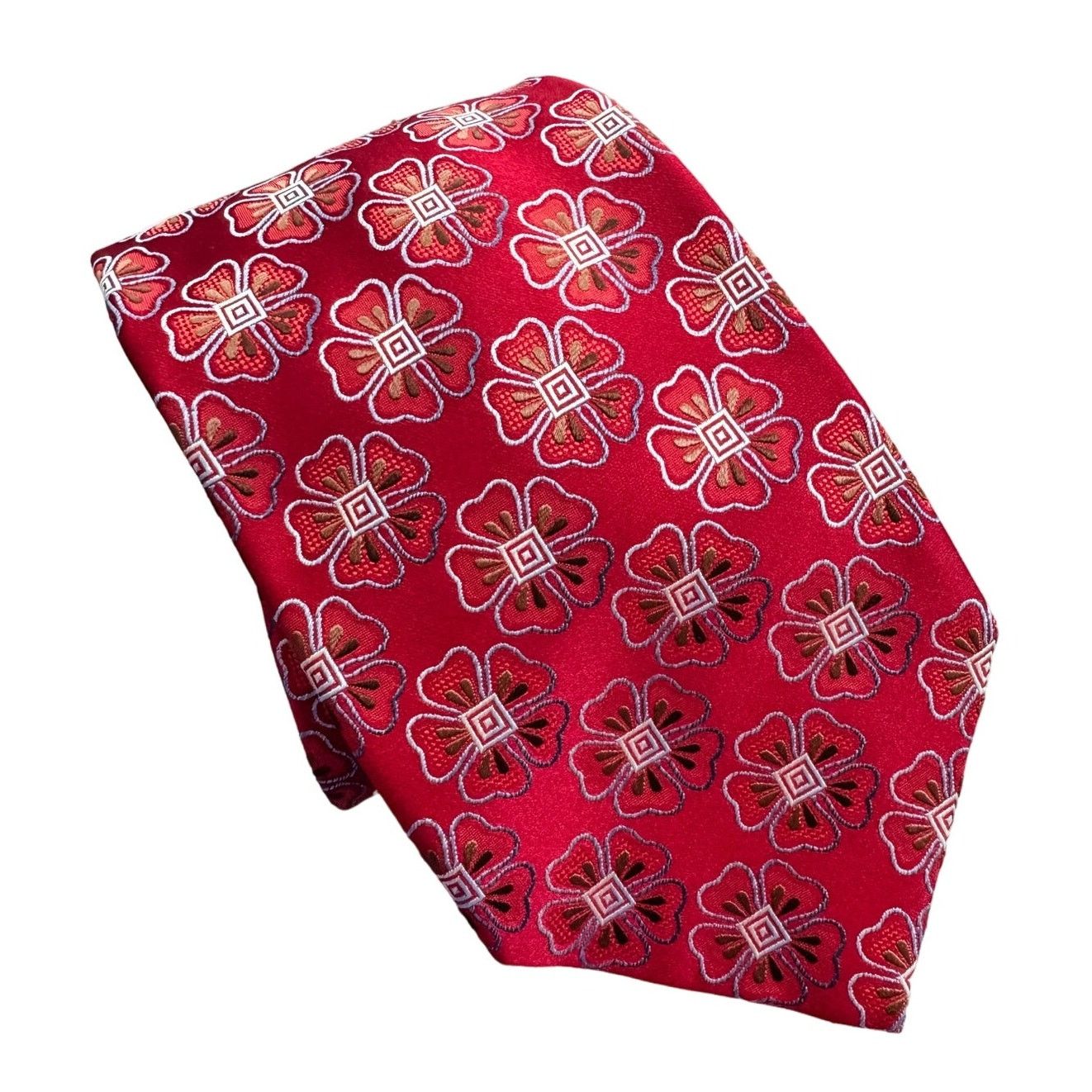 Ermenegildo Zegna Ermenegildo Zegna 100% silk floral embroidered neck tie 4” w Size ONE SIZE - 5 Thumbnail