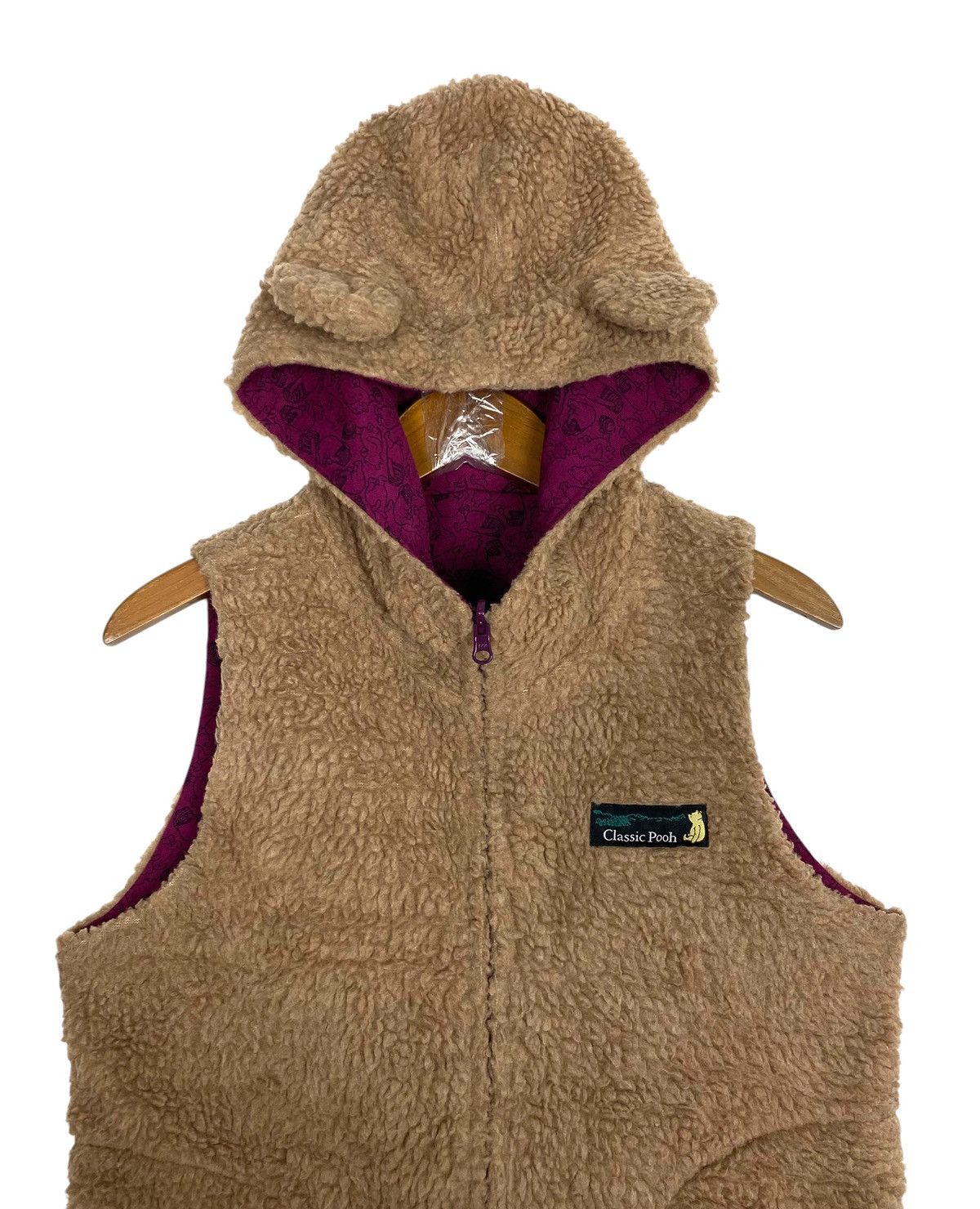 Disney Rare‼️ Disney Winnie The Pooh Reversible Vest Fleece Size S / US 4 / IT 40 - 9 Thumbnail