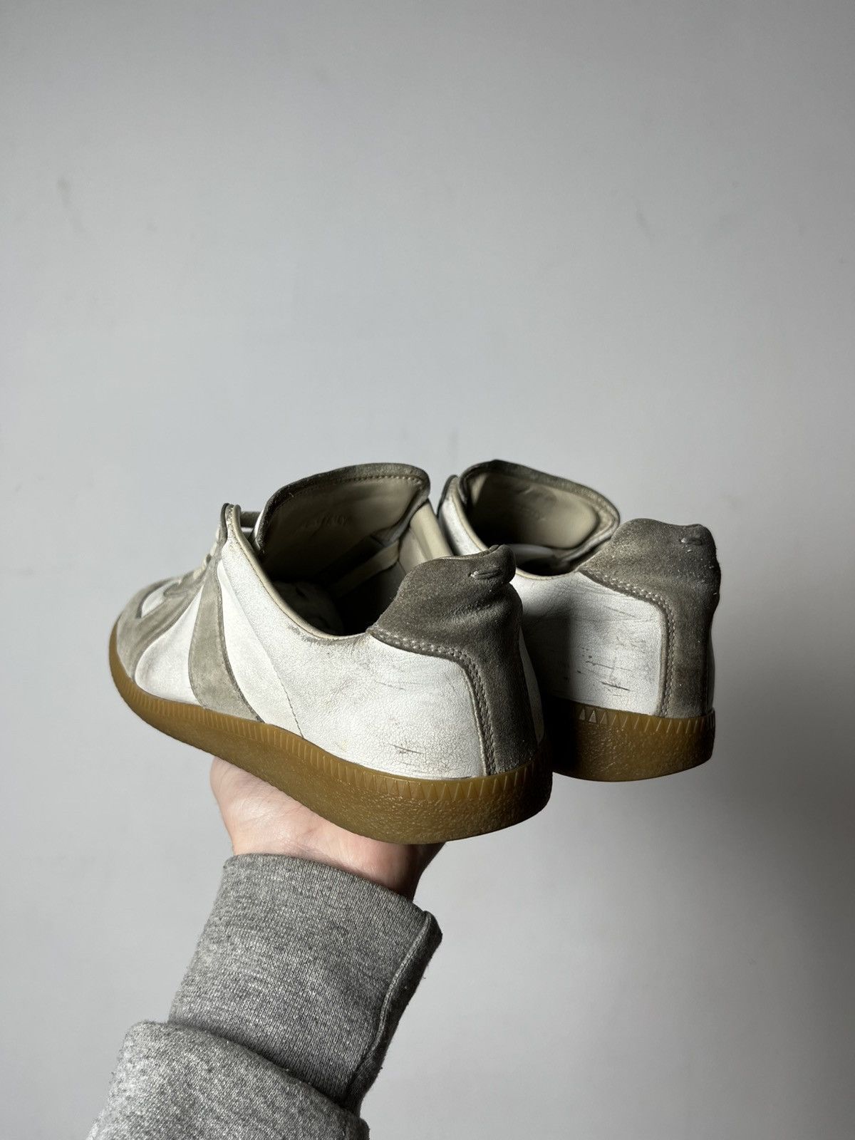 Maison Margiela 🔥Maison Margiela Replica Army Leather Sneakers 00's Size US 8 / IT 38 - 8 Thumbnail