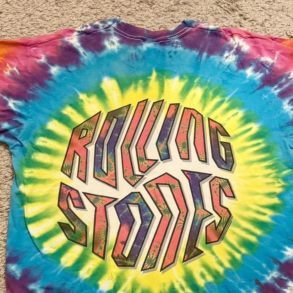 Vintage Vintage 1994 The Rolling Stones Liquid Blue Tee XL Size US XL / EU 56 / 4 - 7 Thumbnail
