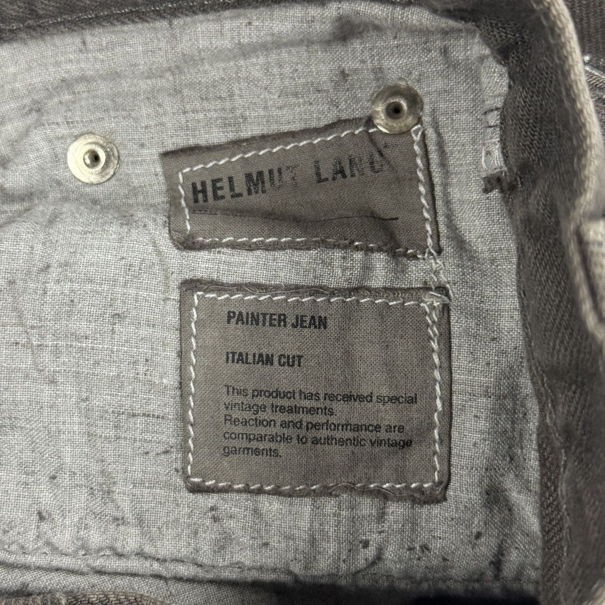 Helmut Lang Helmut Lang - AW00 Overdyed Charchoal Painter Jeans Size US 27 - 11 Thumbnail