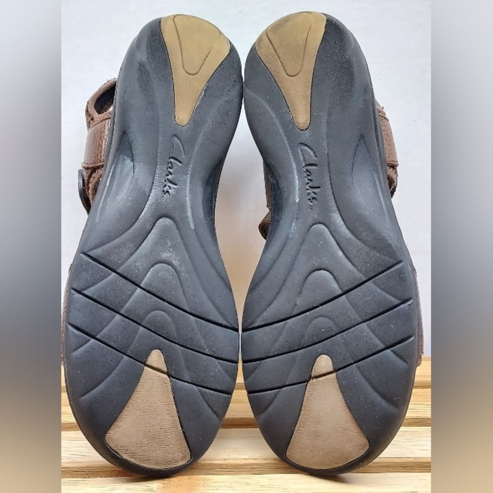 Clarks Clarks Womens Brown Rise Leather Sandals Size 8.5 Size US 8.5 / IT 38.5 - 4 Thumbnail
