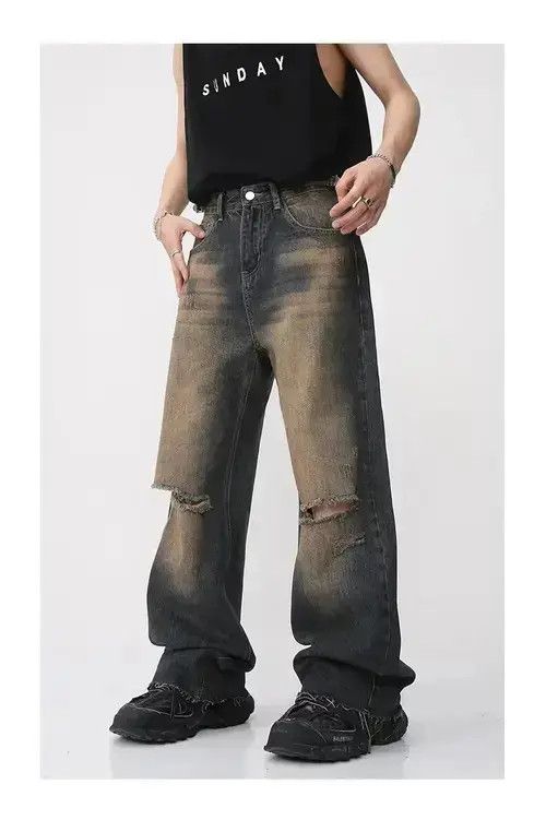 Jean Blue Gradient Wash Bootcut Flared Jeans y2k retro Size US 30 / EU 46 - 1 Thumbnail