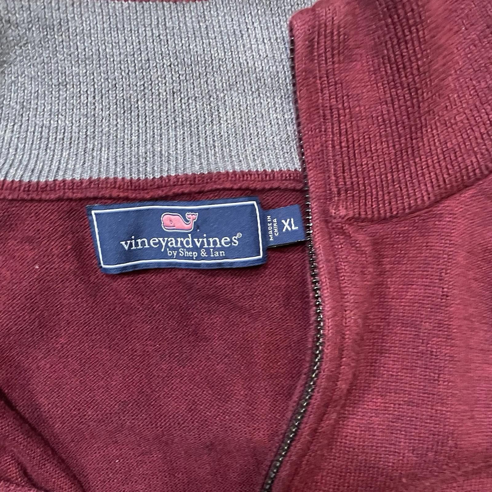 Vineyard Vines Vineyard Vines Half Zip Pullover Sweater Mens XL Red Size US XL / EU 56 / 4 - 6 Thumbnail