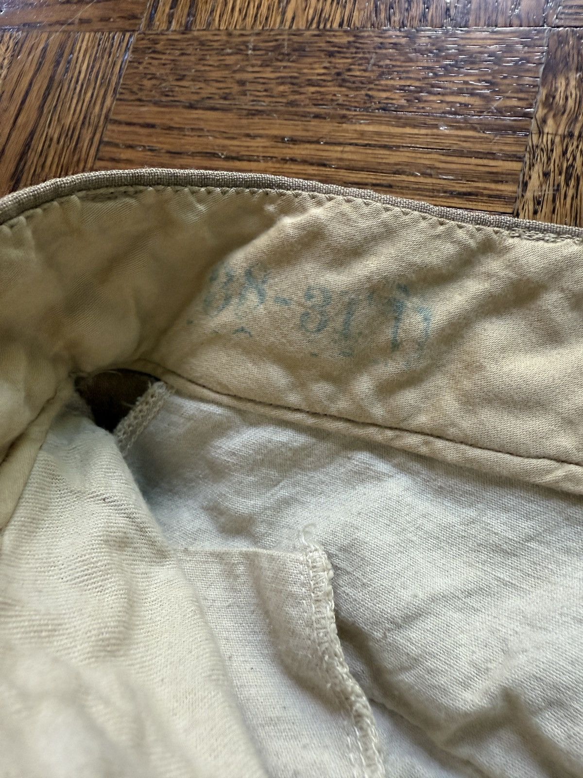 Vintage Vintage 50s Military Tropical Officer Khaki Trousers Size US 36 / EU 52 - 3 Thumbnail
